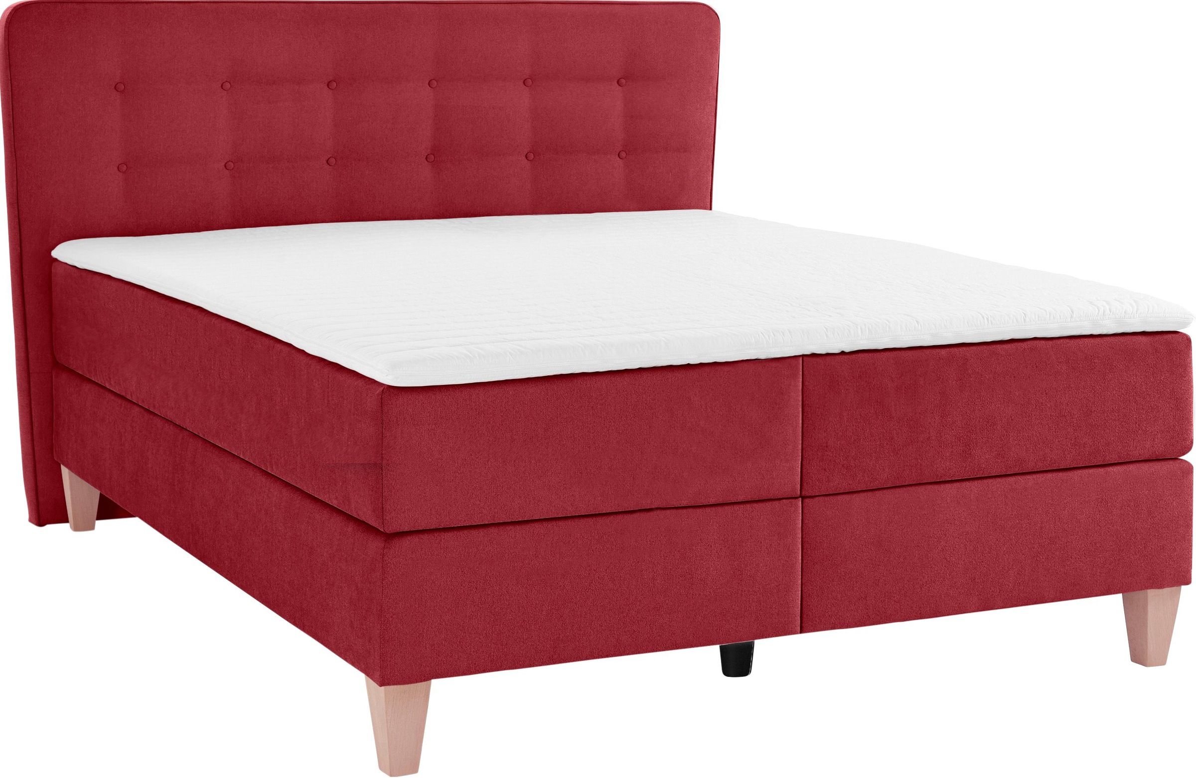 Home affaire Boxspringbett »Ascola«, incl. Topper, 5, Breiten, 3 Ausführungen, 2 Härtegrade