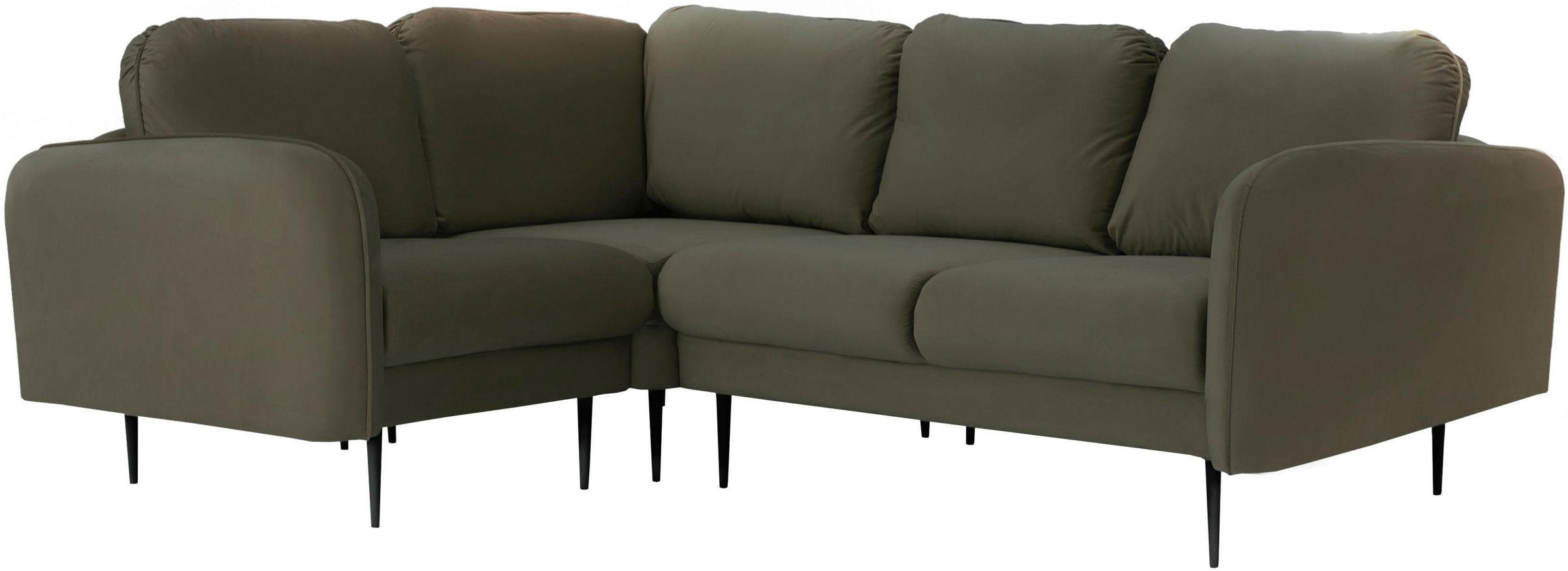 Home affaire Ecksofa "Skidi L-Form" mit losen Rückenkissen und Keder oben a günstig online kaufen