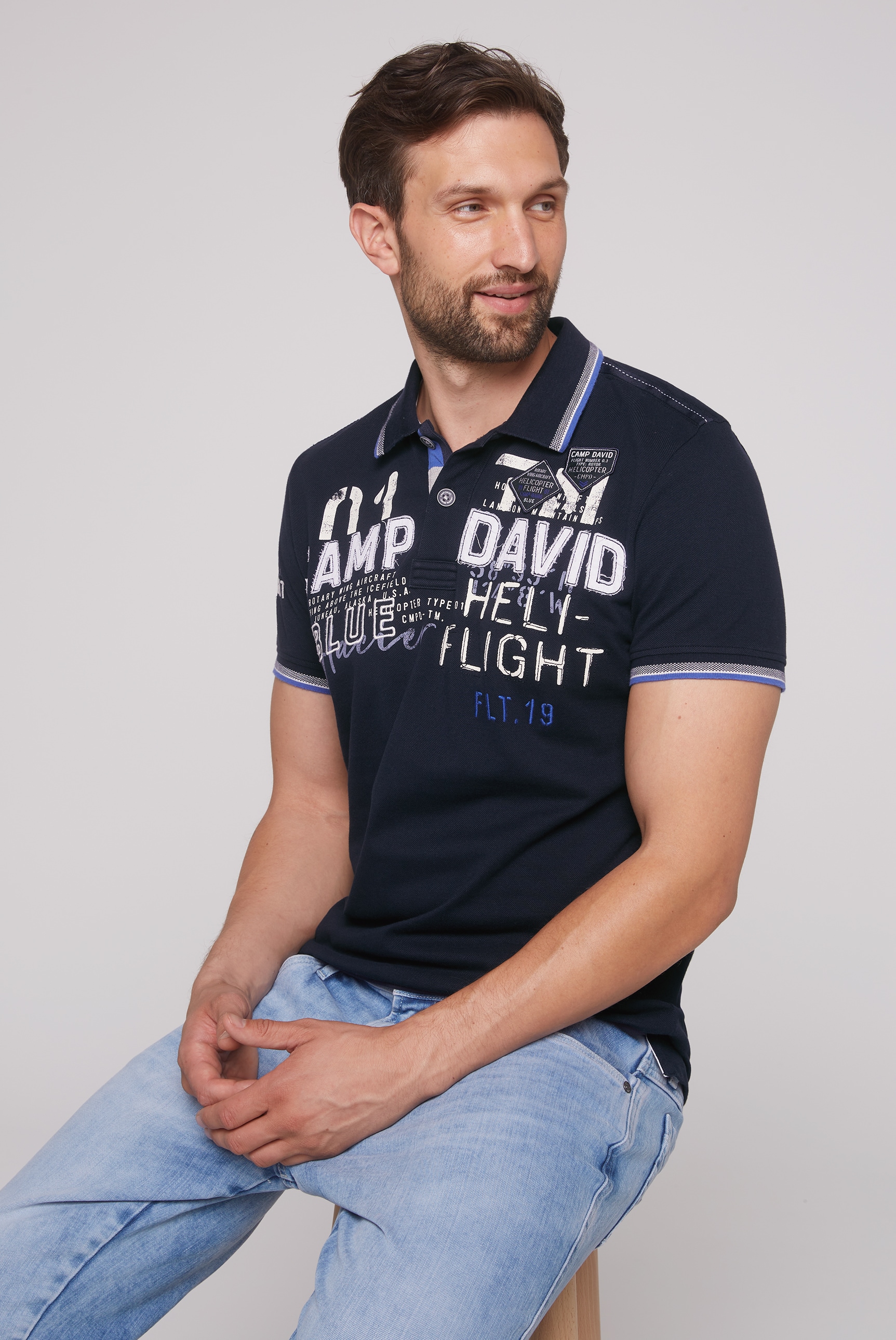 CAMP DAVID Poloshirt, aus Baumwolle günstig online kaufen