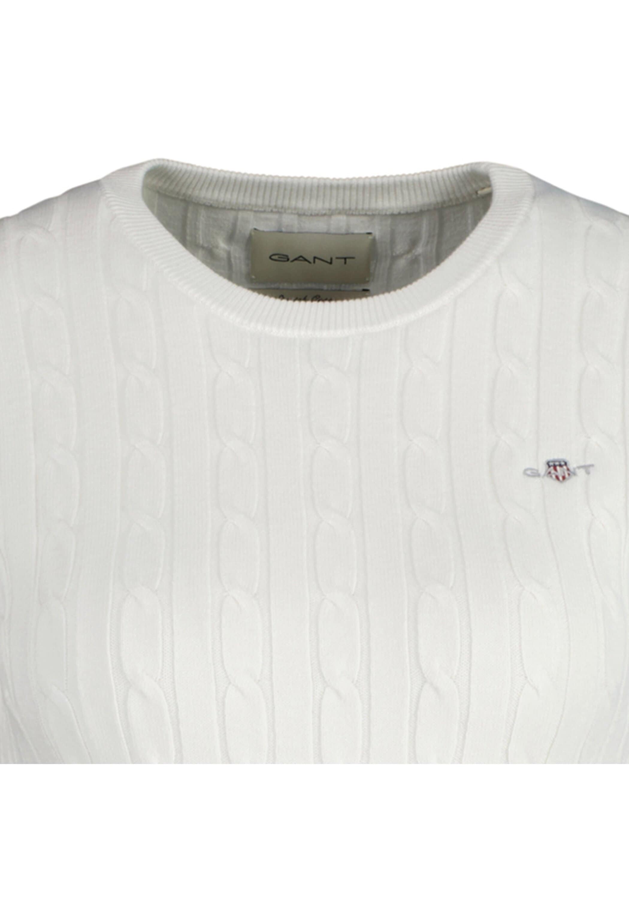Gant T-Shirt »T-Shirt STRETCH COTTON CABLE C-NECK 1er Pack«