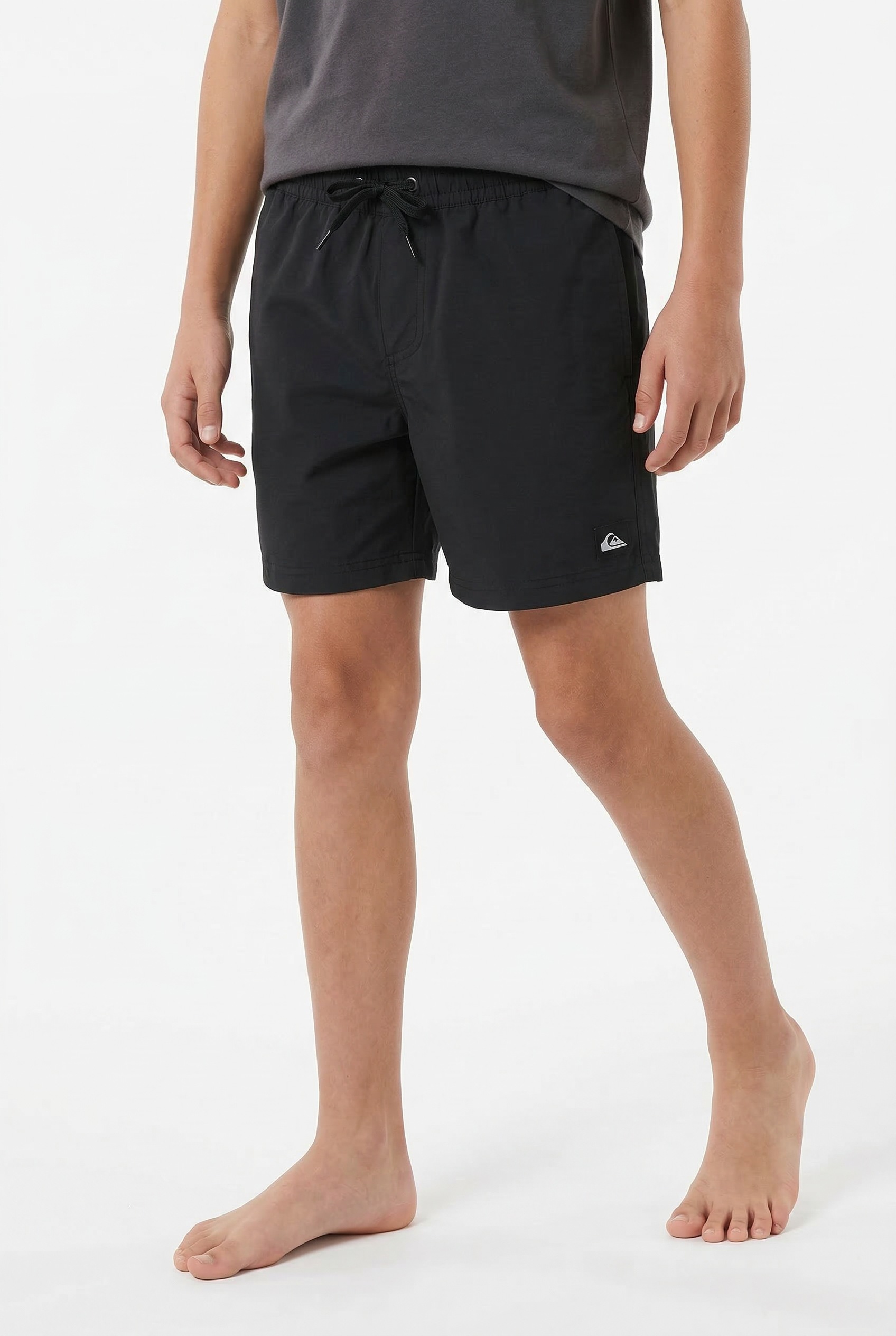 Badeshorts QUIKSILVER "EVERYDAY VOLLEY YTH 14", Kinder, Gr. 10 (134/140), N-Gr, schwarz, Web, Baumwolle, Polyester, unifarben, Badehosen Badeshorts, für Kinder und Jugendliche, bequeme Passform