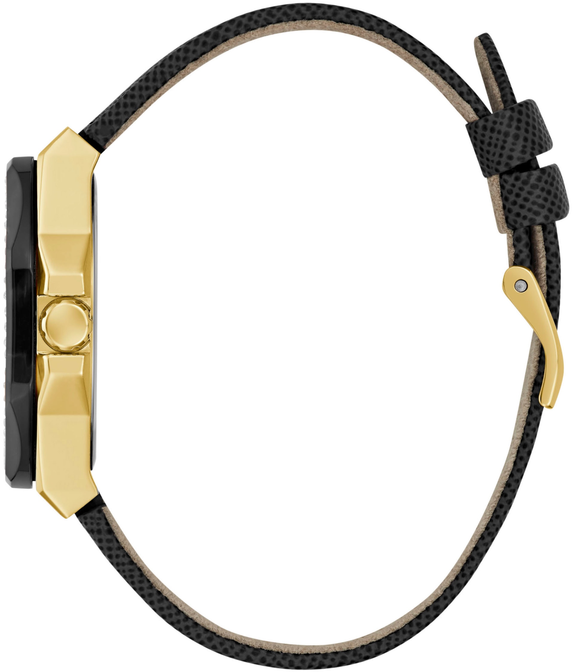 Guess Multifunktionsuhr »GLAZE«, Quarzuhr, Armbanduhr, Damenuhr, Datum, 12/24-Std.-Anzeige, analog
