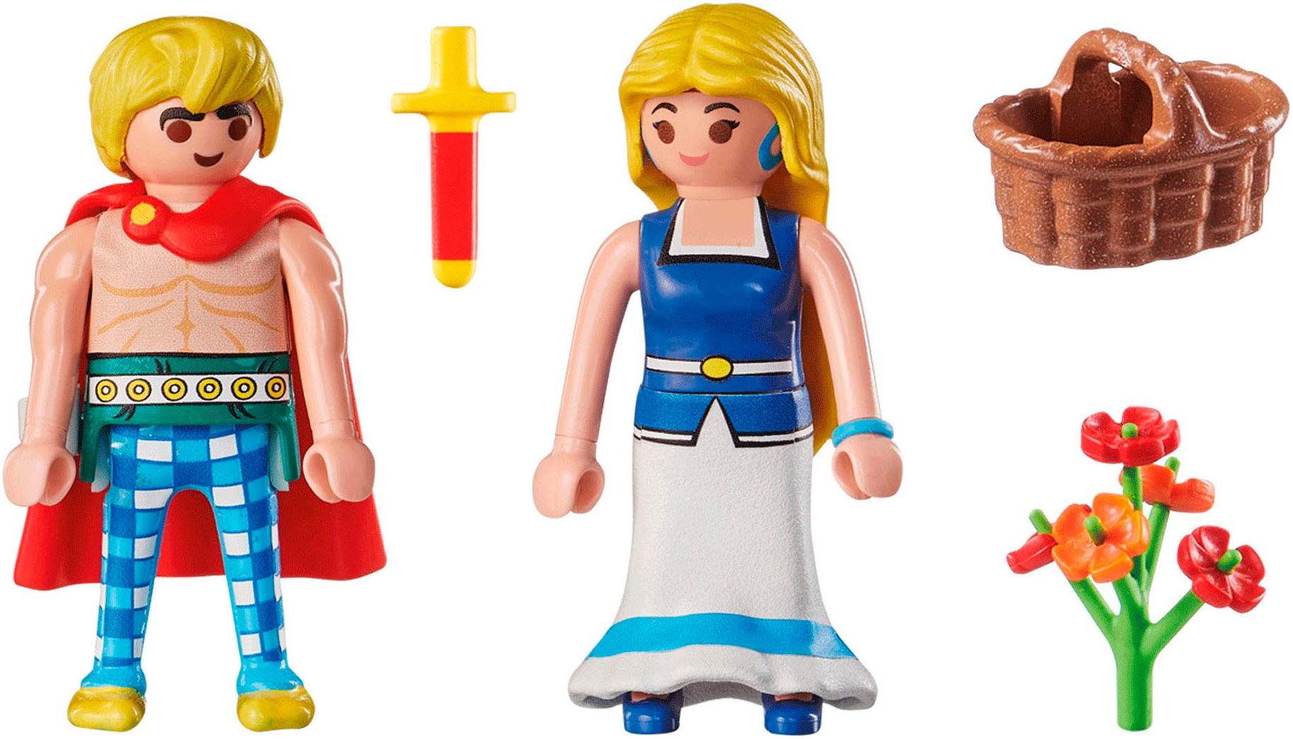 Playmobil® Konstruktions-Spielset »Tragicomix und Falbala (71544), Asterix«, (14 St.), Made in Europe