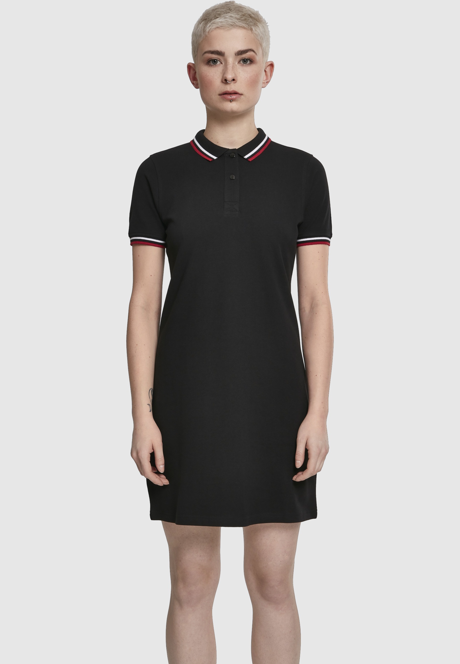 URBAN CLASSICS Shirtkleid »Urban Classics Damen Ladies Polo Dress« 1 Stk. tlg.
