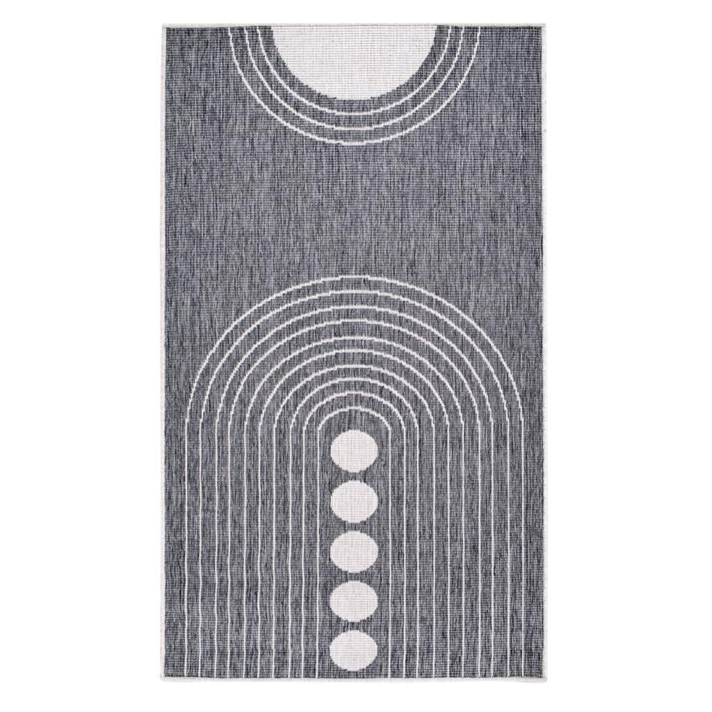 Carpet City Outdoorteppich »DUO RUG 5739« rechteckig 5 mm Höhe Wendeteppich Wetterfest In- & Outdoor, Balkon, Terrasse, Wohnzimmer