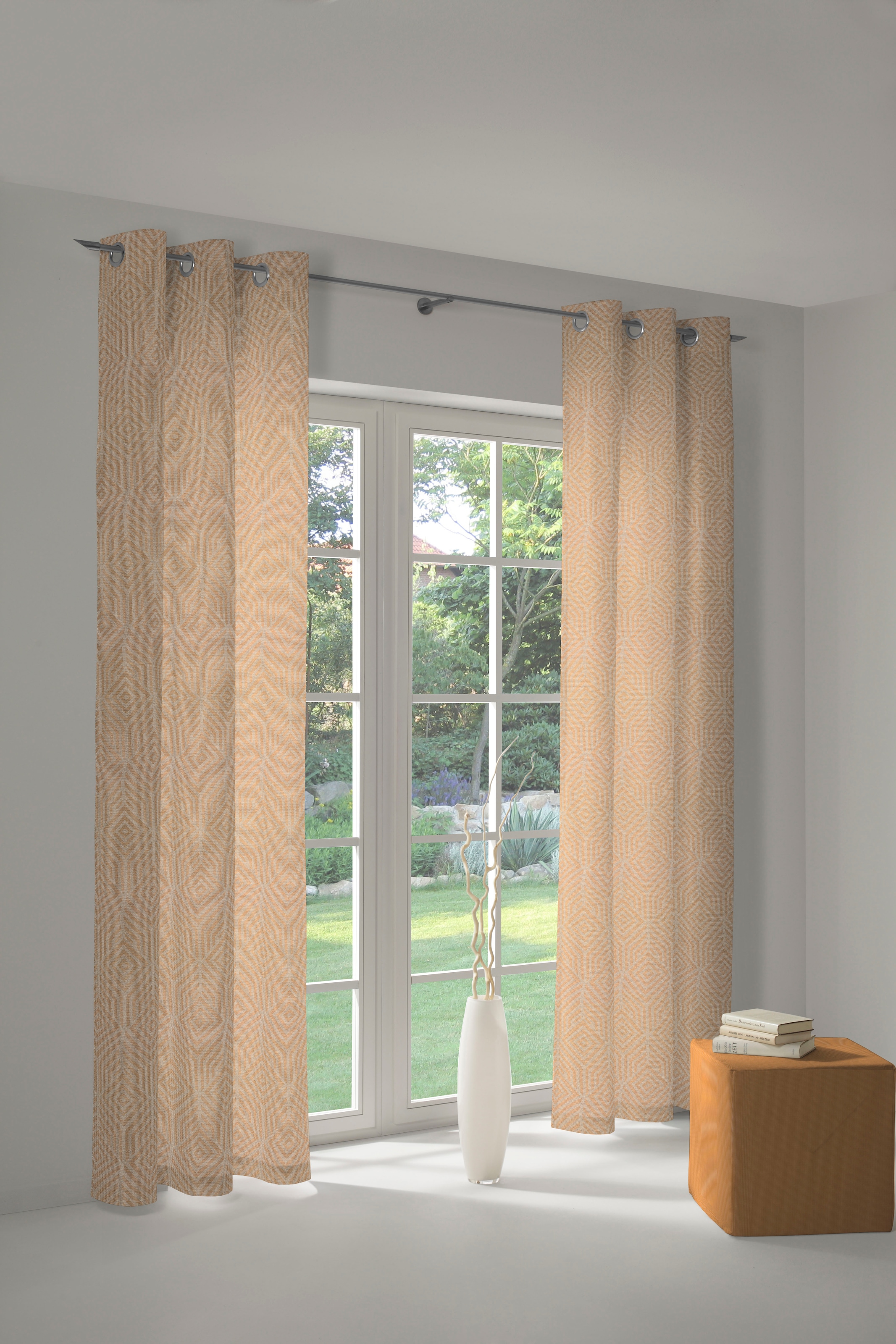 Adam Vorhang "Easy Diamond" Ösen 1 Stk. tlg. aus 100% Bio-Baumwolle günstig online kaufen