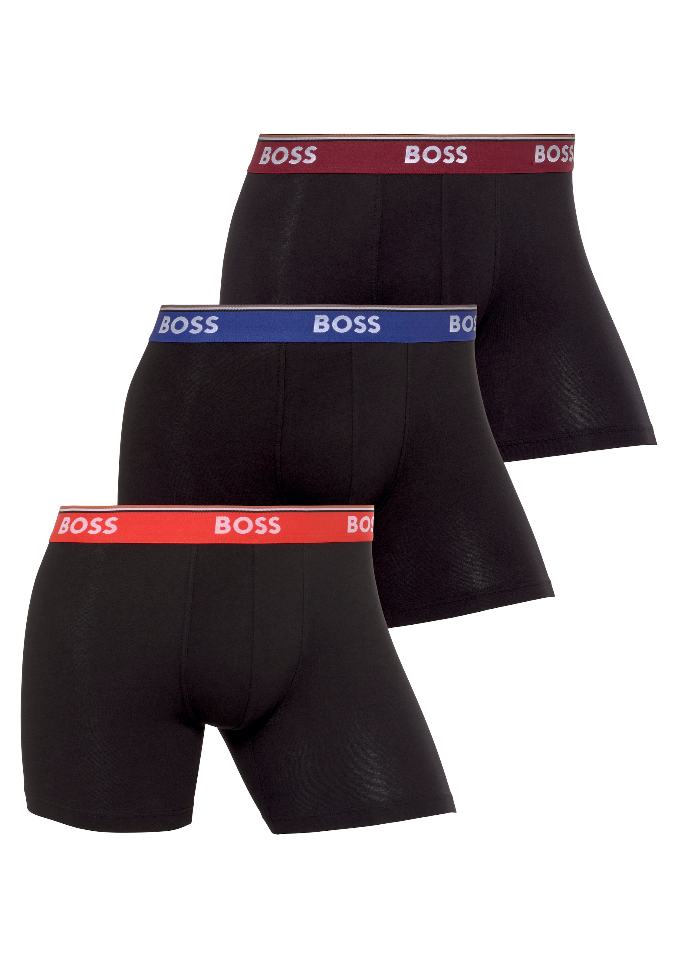 BOSS Boxer "BoxerBr 3P Power", (Packung, 3 St., 3er Pack), mit BOSS Logo au günstig online kaufen