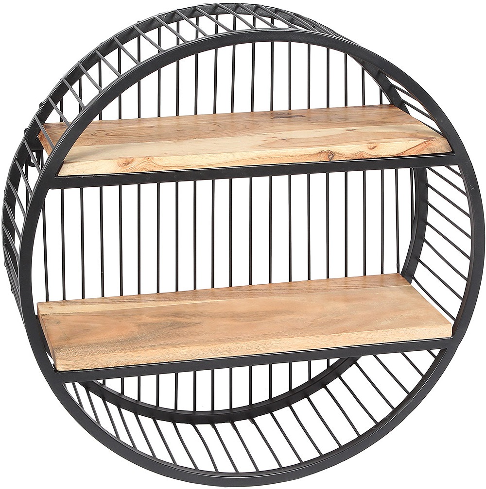 Ambiente Haus Wandregal "Urban rundes Wandregal - (H) 60cm" 1 Stk. tlg.