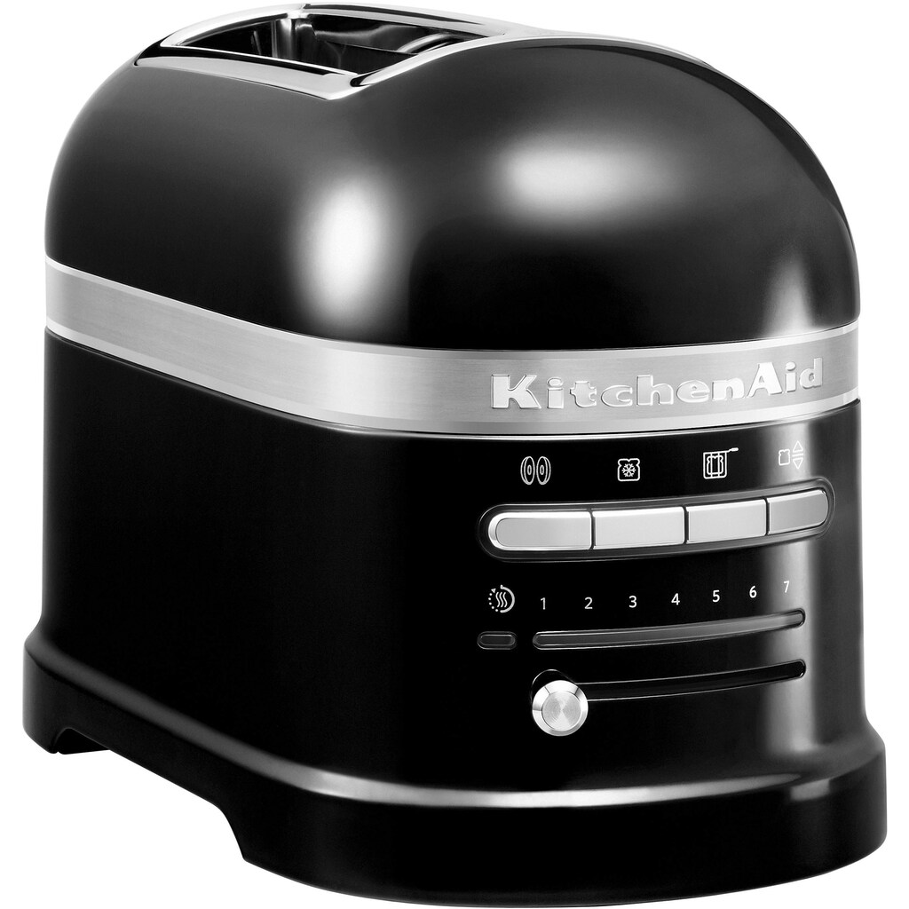 KitchenAid Toaster »Artisan 5KMT2204EOB ONYX BLACK«, 2 kurze Schlitze, für 2 Scheiben, 1250 W