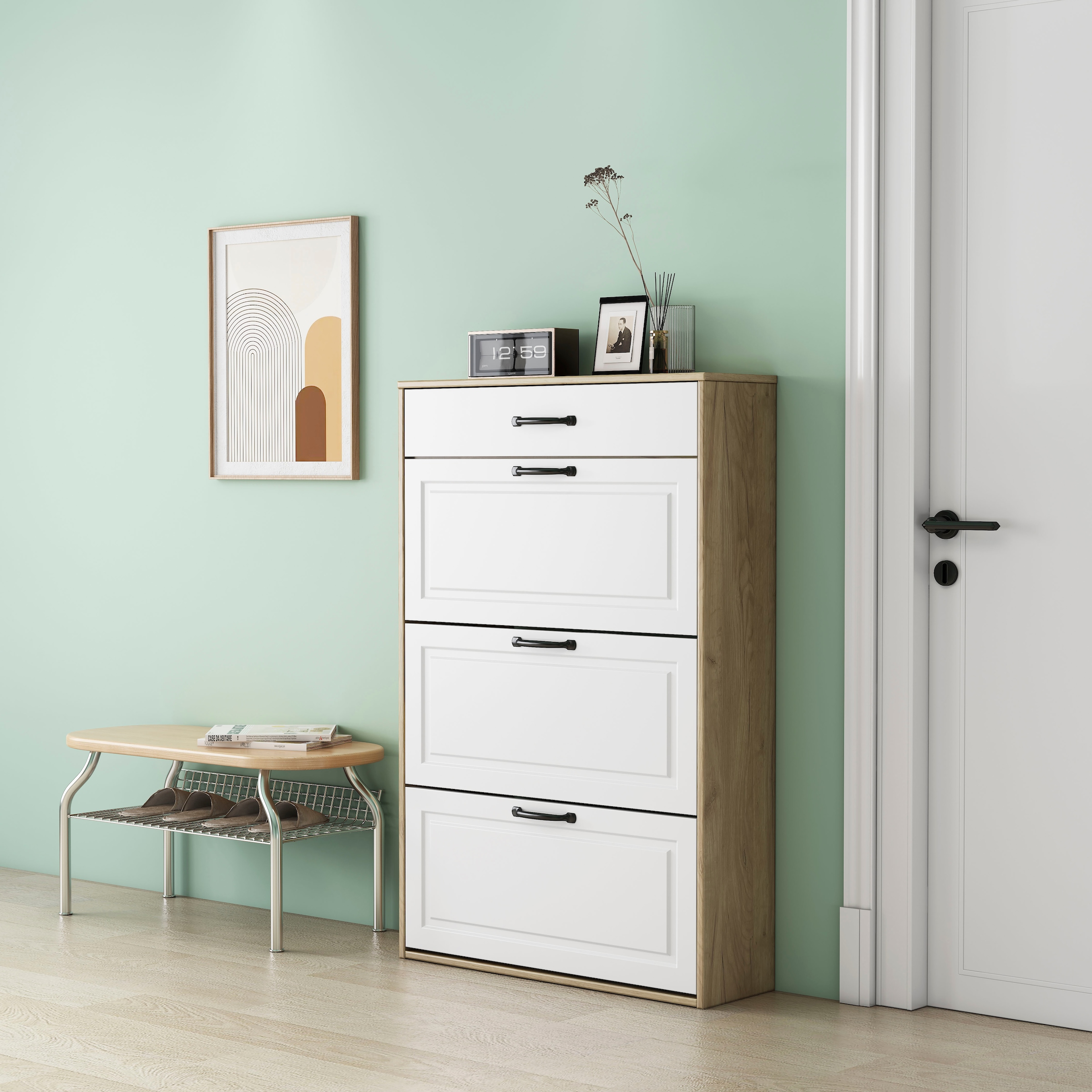 OTTO home Schuhschrank »Aridas« matte Front, pflegeleichte Oberfläche, Breite 80 cm