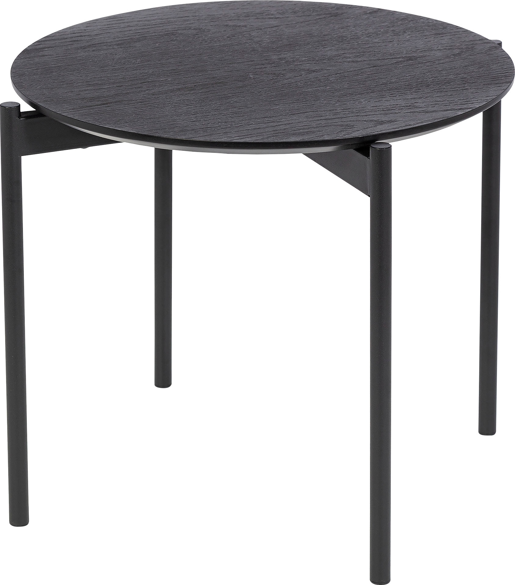 Homexperts Beistelltisch »Isa«, D 50 cm, rund, in Eiche natur oder schwarz lackiert