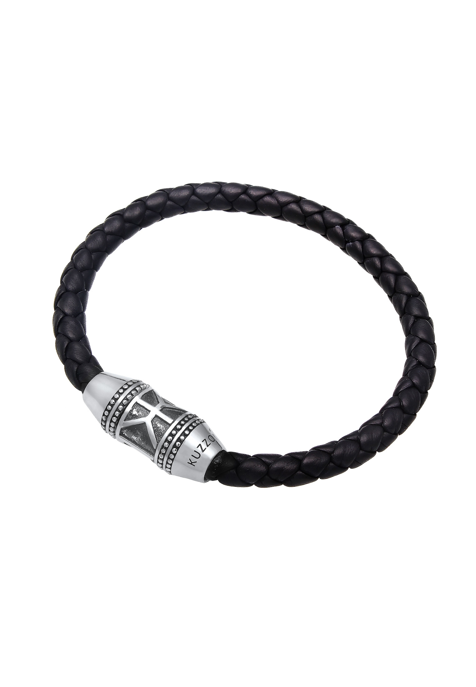 | Armband »Herren Magnet-Verschluß Logo Leder 925 BAUR ▷ für Silber« Kuzzoi