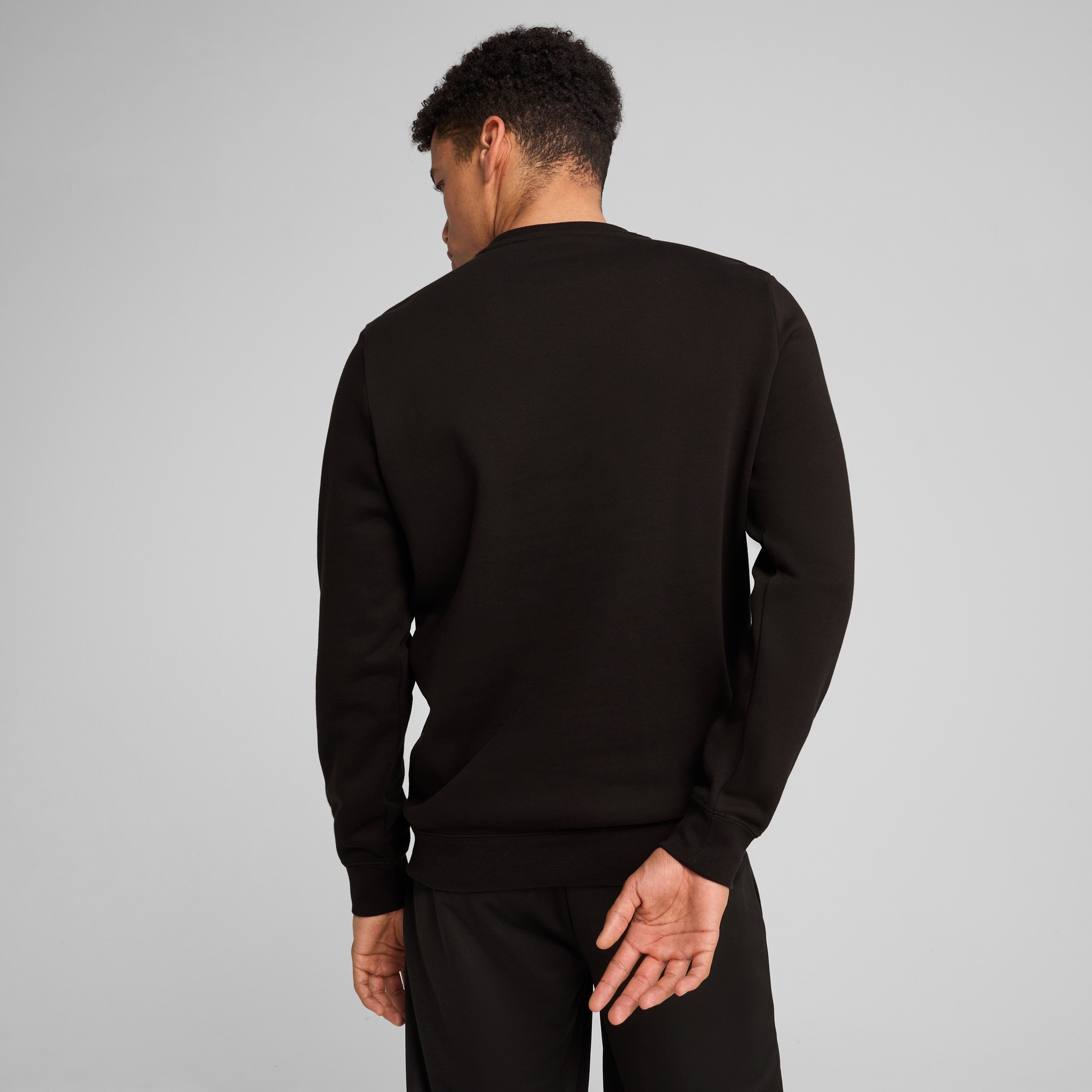 PUMA Langarmshirt "ESS NO. 1 LOGO CREW FL" reguläre Passform, sportlicher S günstig online kaufen