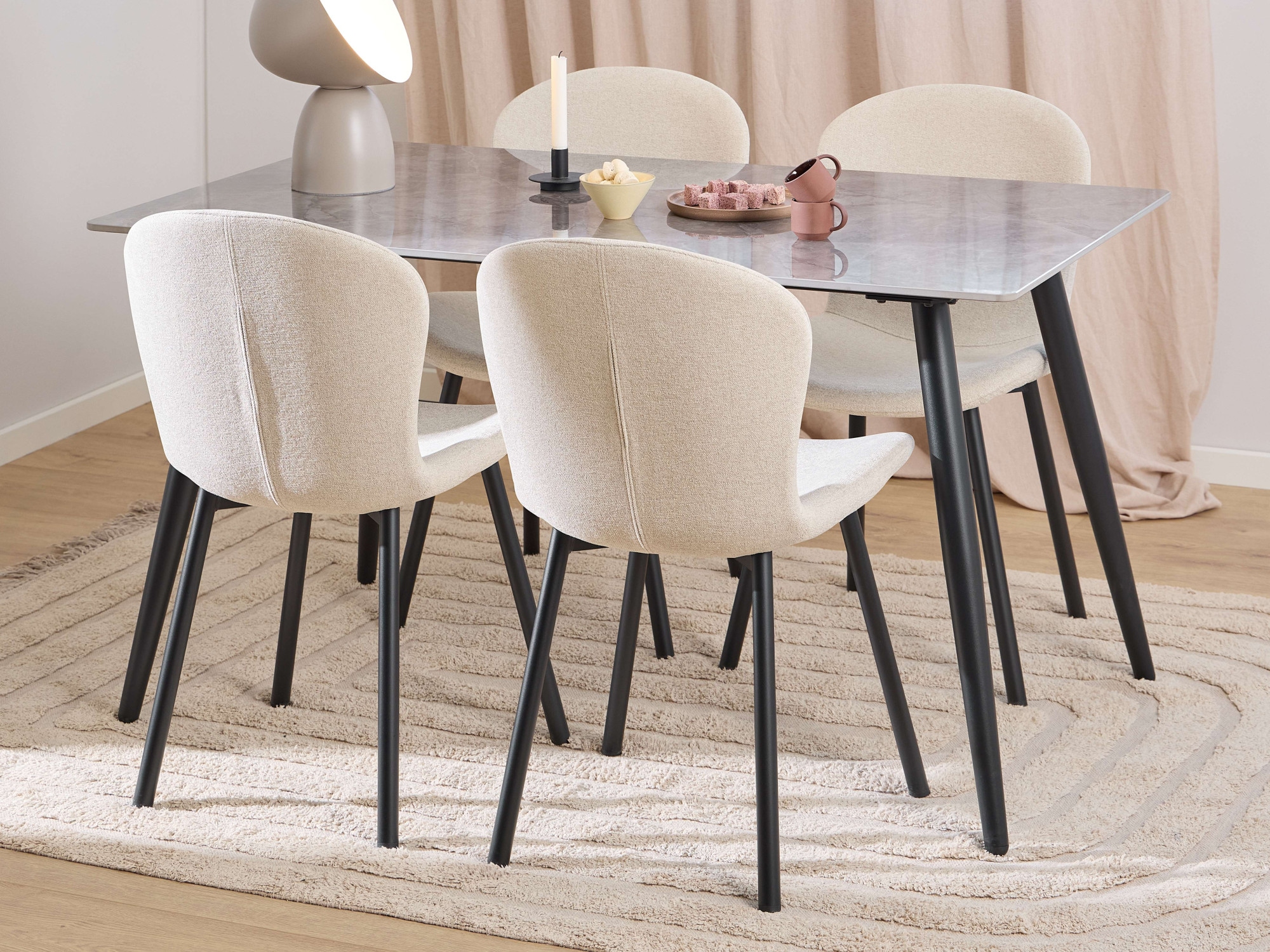 ACTONA GROUP Esszimmer-Set "Essgruppe, Speisetisch mit Stühlen" Komplett-Se günstig online kaufen