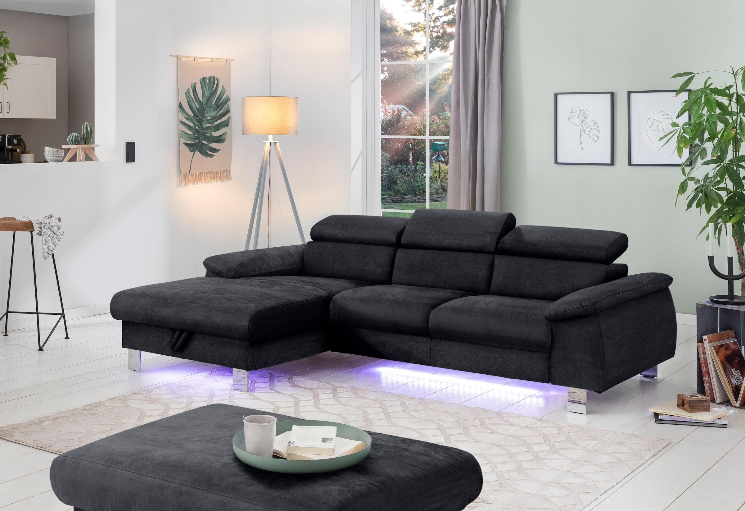 COTTA Polstergarnitur "Komaris L-Form", (Set), Set bestehend aus: Ecksofa m günstig online kaufen