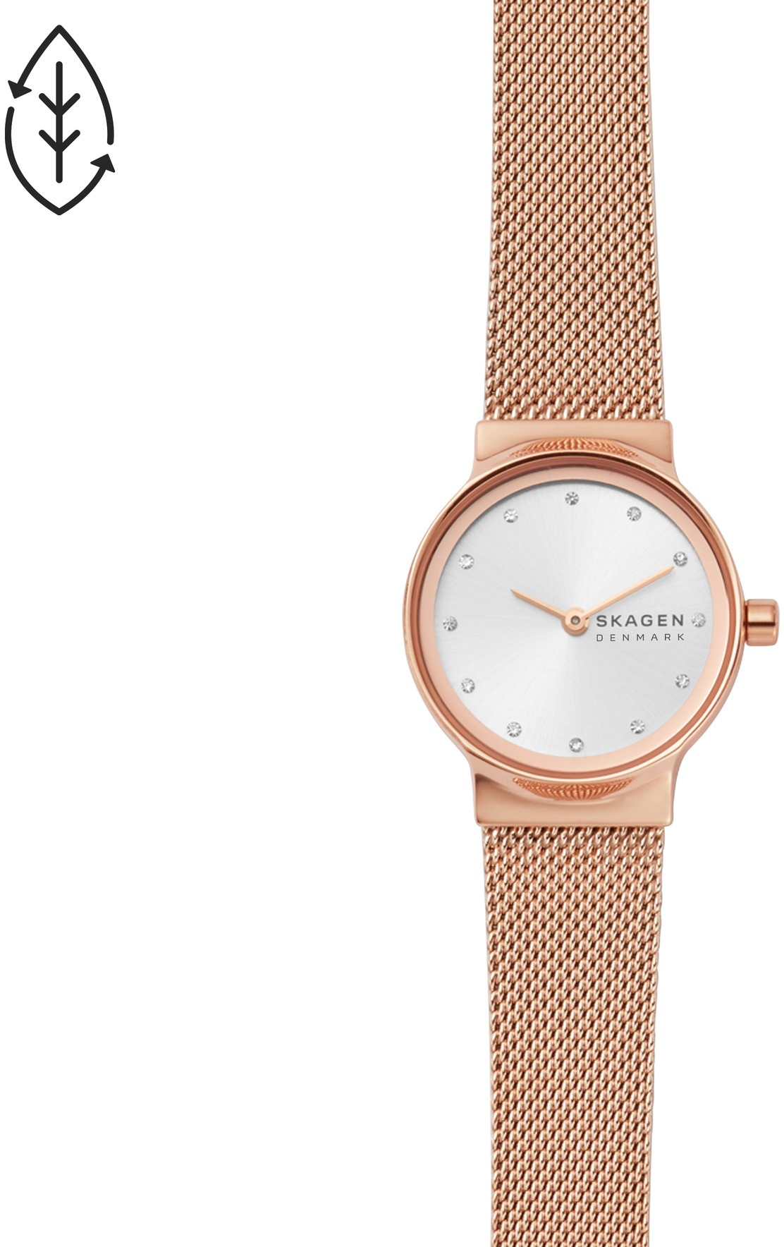 Skagen "FREJA LILLE" Armbanduhr, Damenuhr, analog, Edelstahlarmband