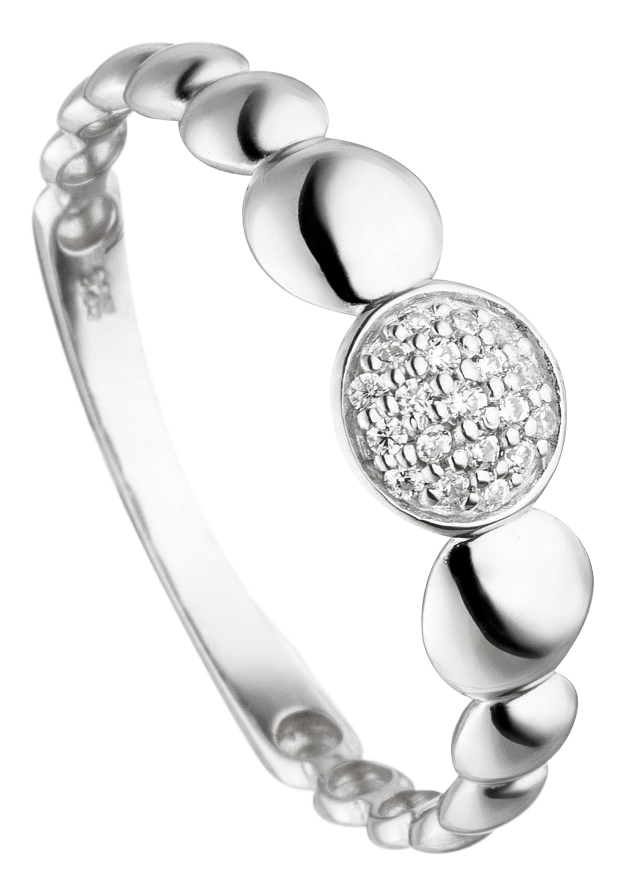 JOBO Fingerring »Ring su 19 Zirkonia« 925 S...