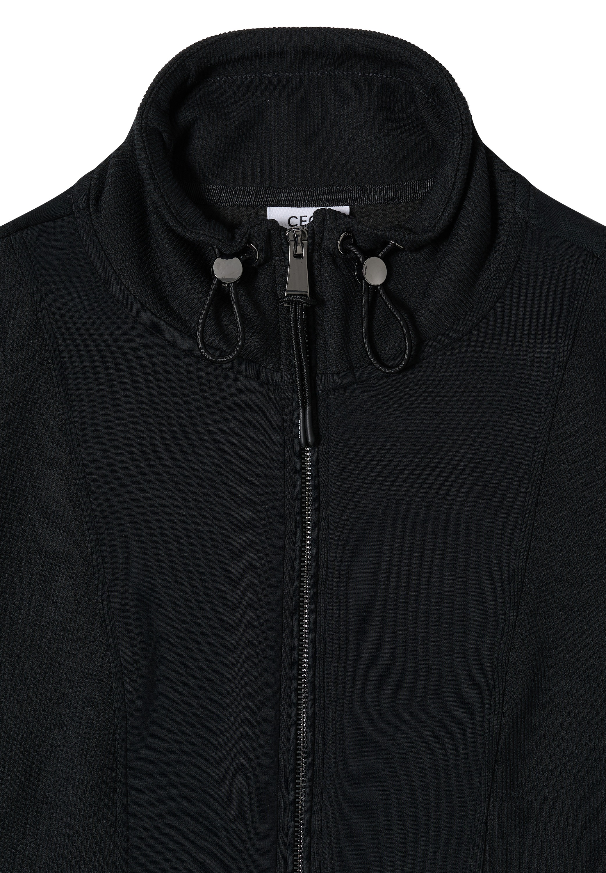 Cecil Sweatjacke mit Tunnelzugband am Kragen