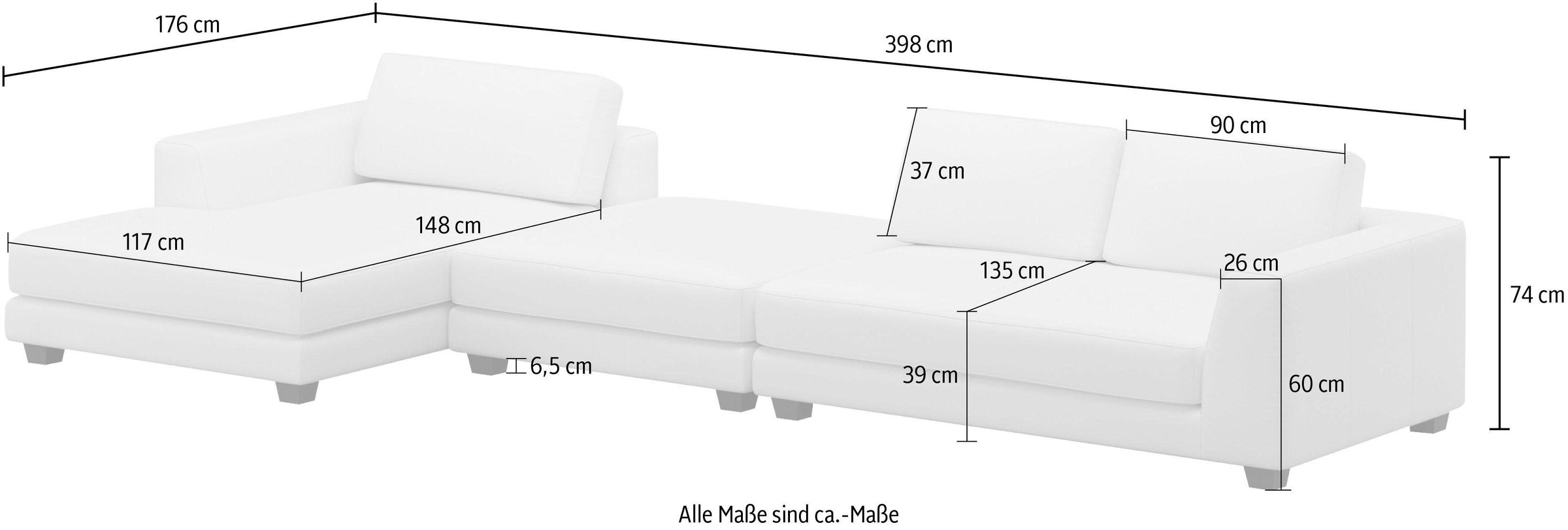 machalke® Ecksofa »atoll, L-Form«