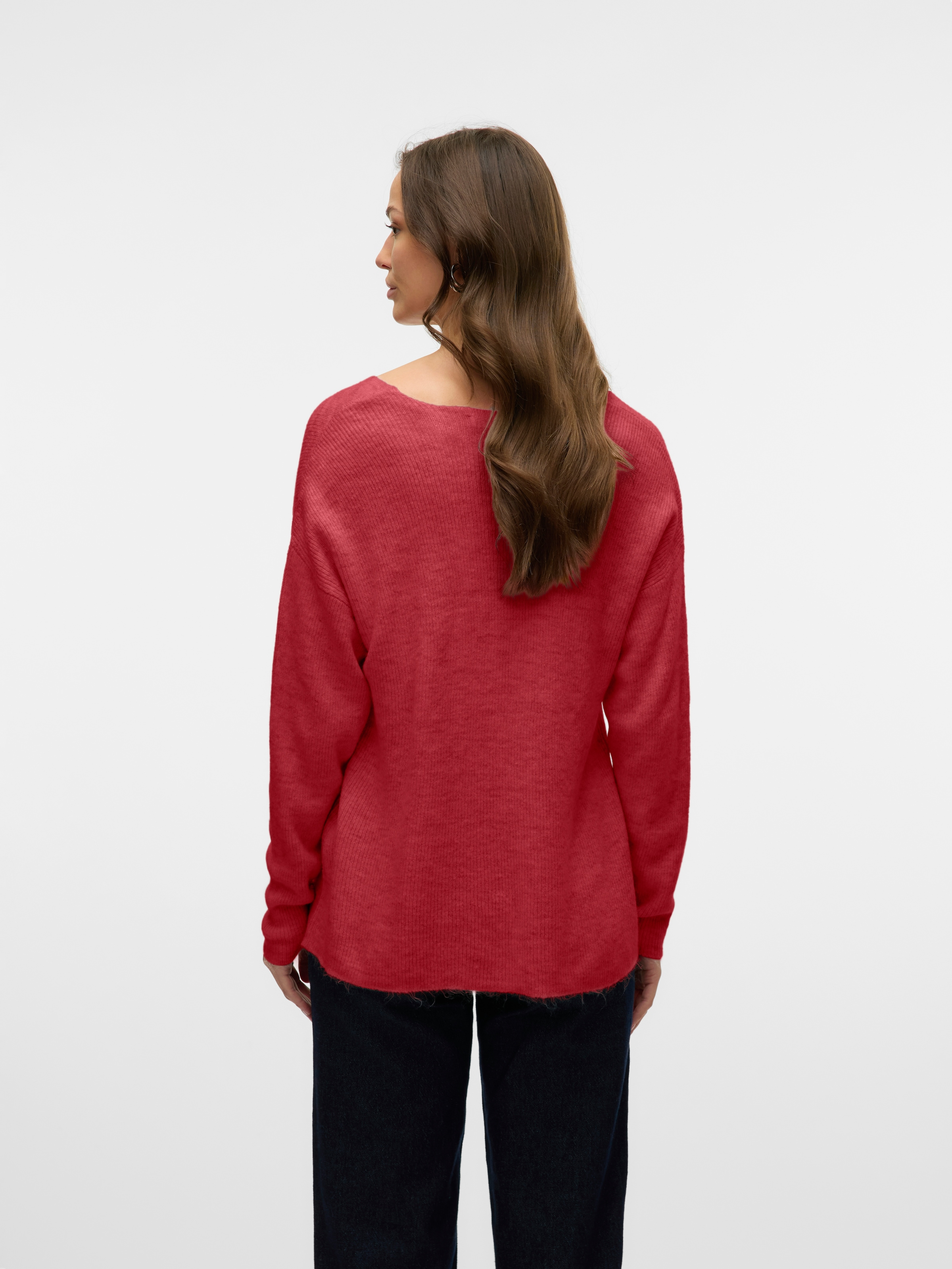 Vero Moda V-Ausschnitt-Pullover »VMCREWLEFILE LS V-NECK BLOUSE NOOS«