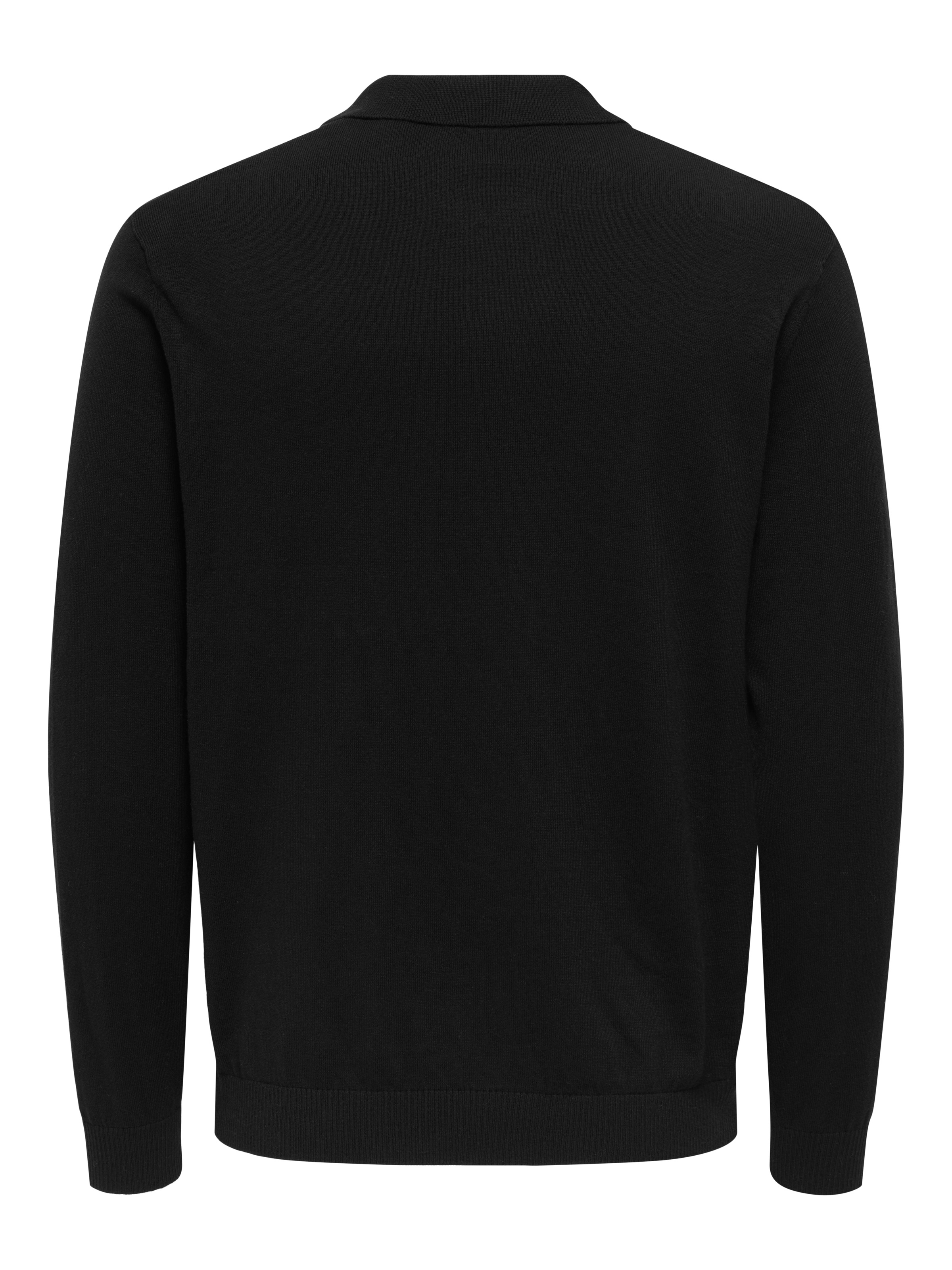 ONLY & SONS Polokragenpullover "ONSLOUI REG 12 LS MEL POLO KNIT" günstig online kaufen