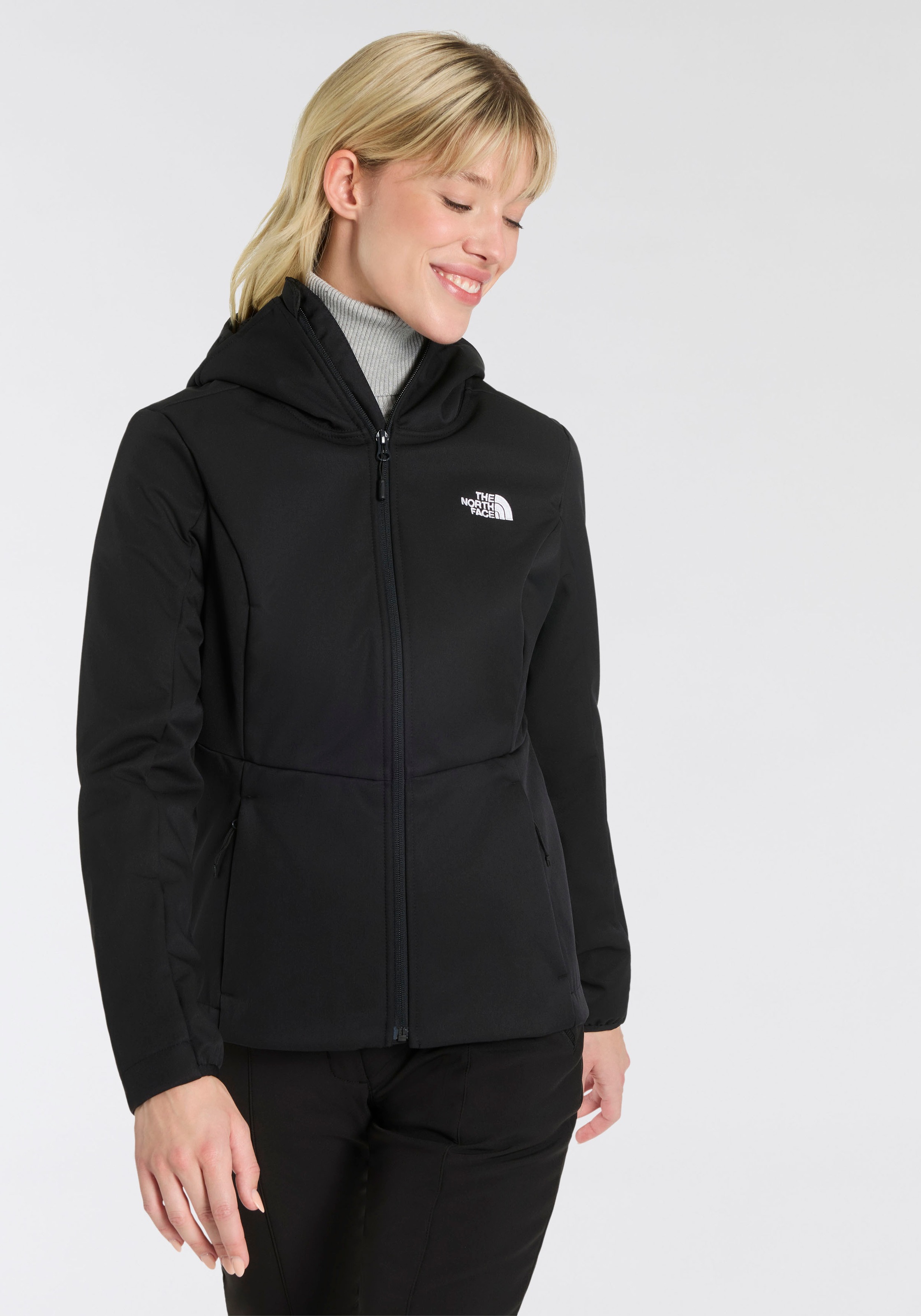 The North Face Funktionsjacke »W QUEST HIGHLOFT SOFT SHELL JACKET - EU«, (1 St.), Softshell, isolierend, wetterfest – Übergangsjacke