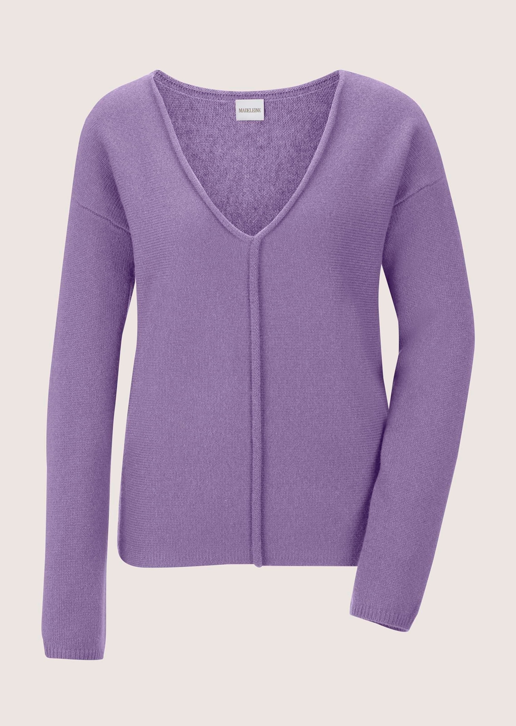MADELEINE Longpullover »Pullover Kurzer V-Pullover«