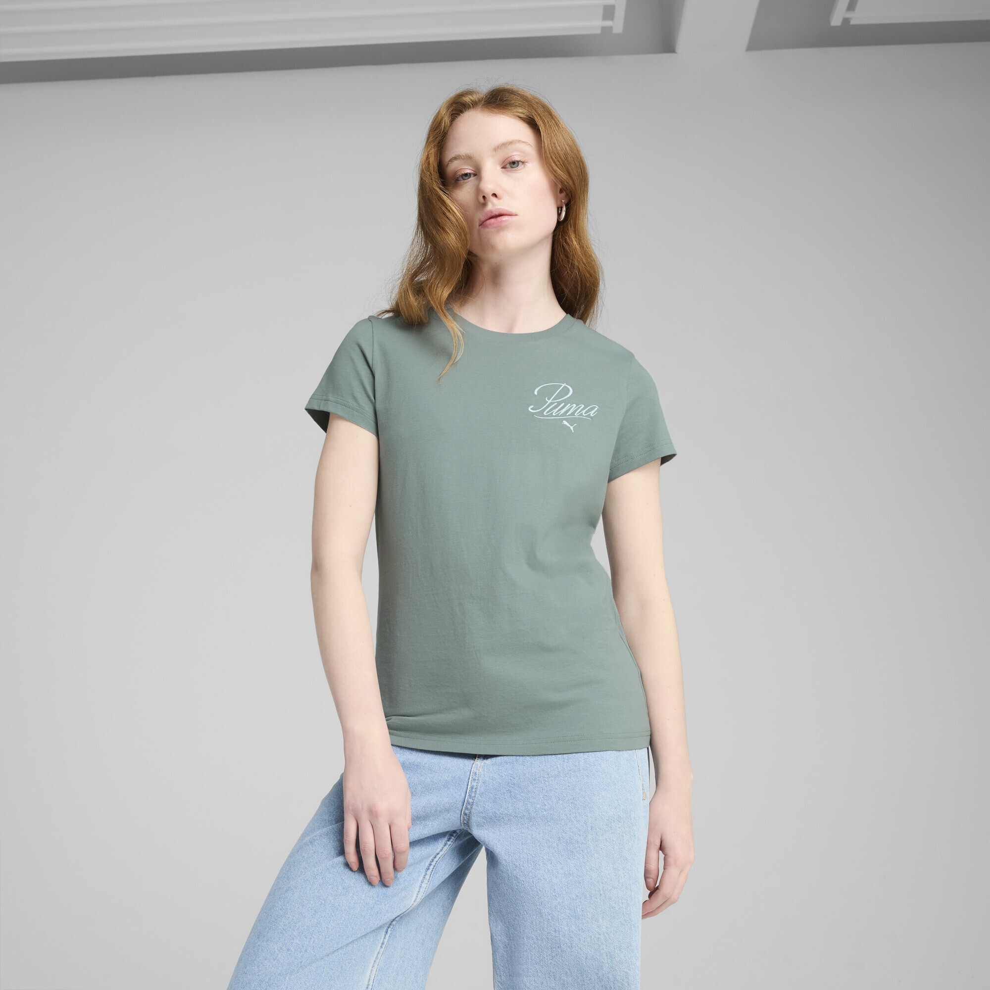 PUMA T-Shirt »ESS SCRIPT T-Shirt Damen«