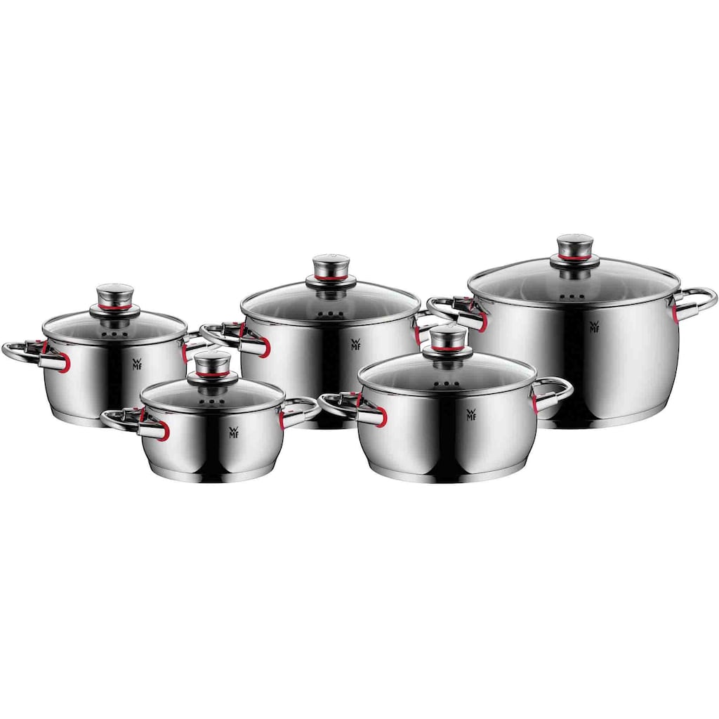 WMF Topf-Set »Quality One«, Cromargan® Edelstahl Rostfrei 18/10, (Set, 10 tlg.)