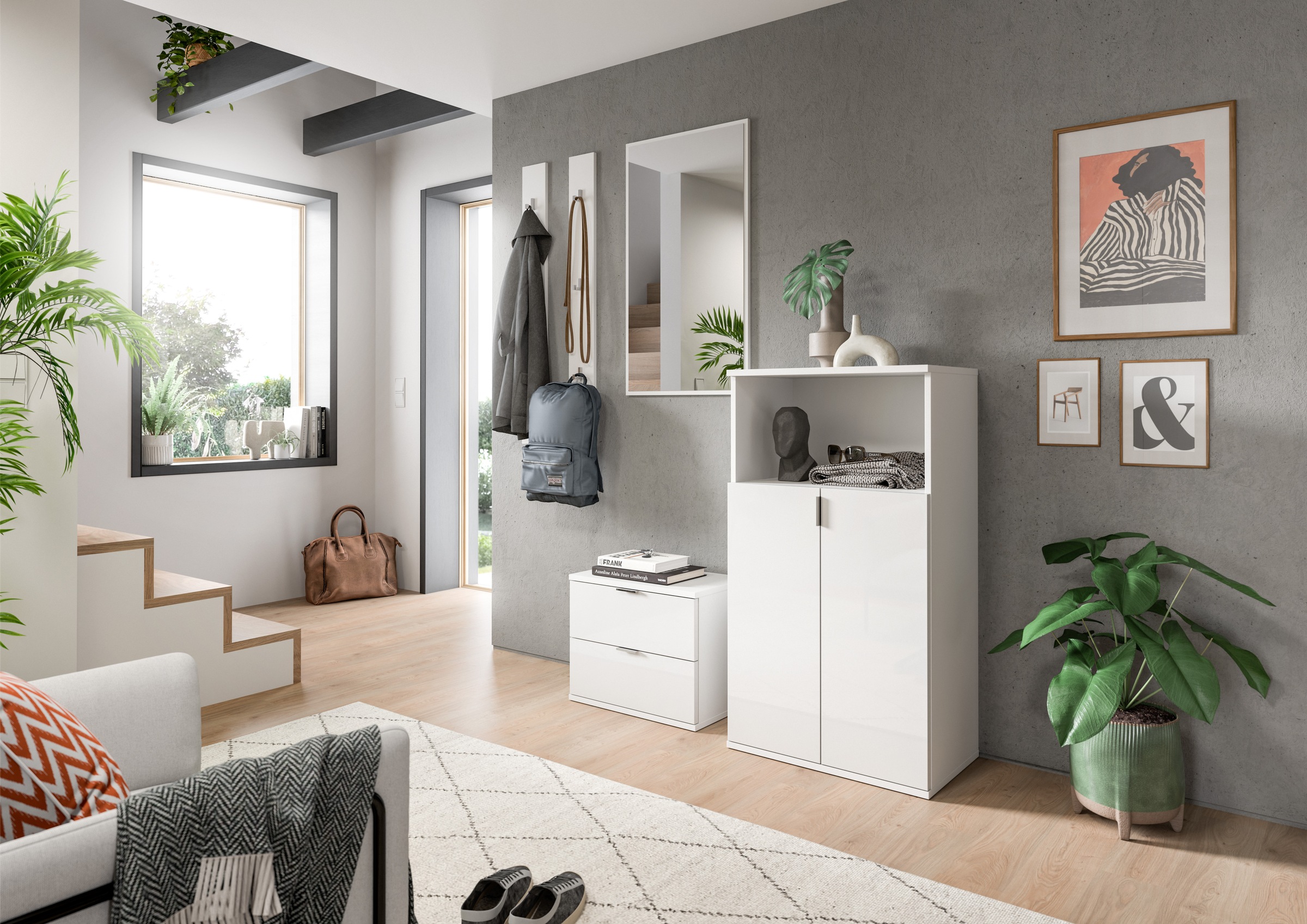 Home affaire Garderoben-Set "Trondheim, Garderobenset 4-tlg. Breite 176 cm, günstig online kaufen