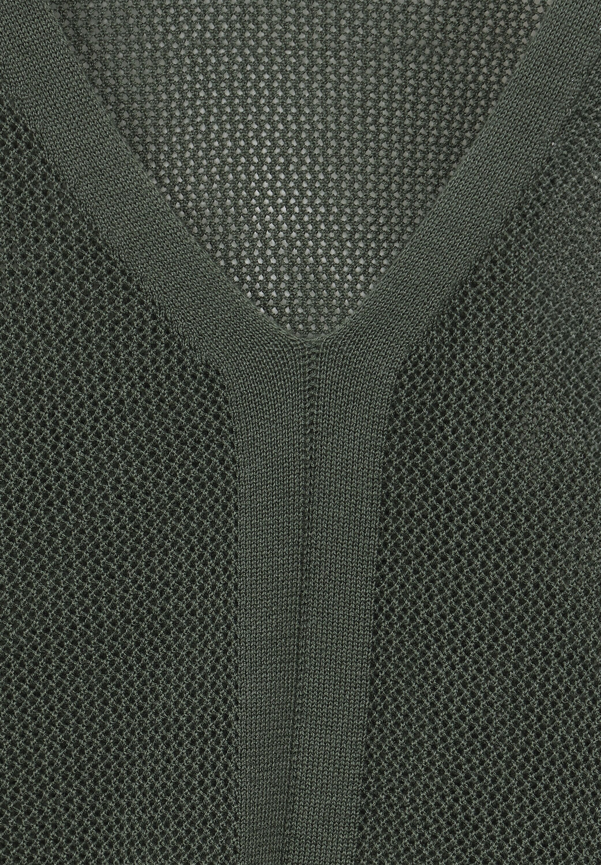 Cecil V-Ausschnitt-Pullover, aus reiner Baumwolle