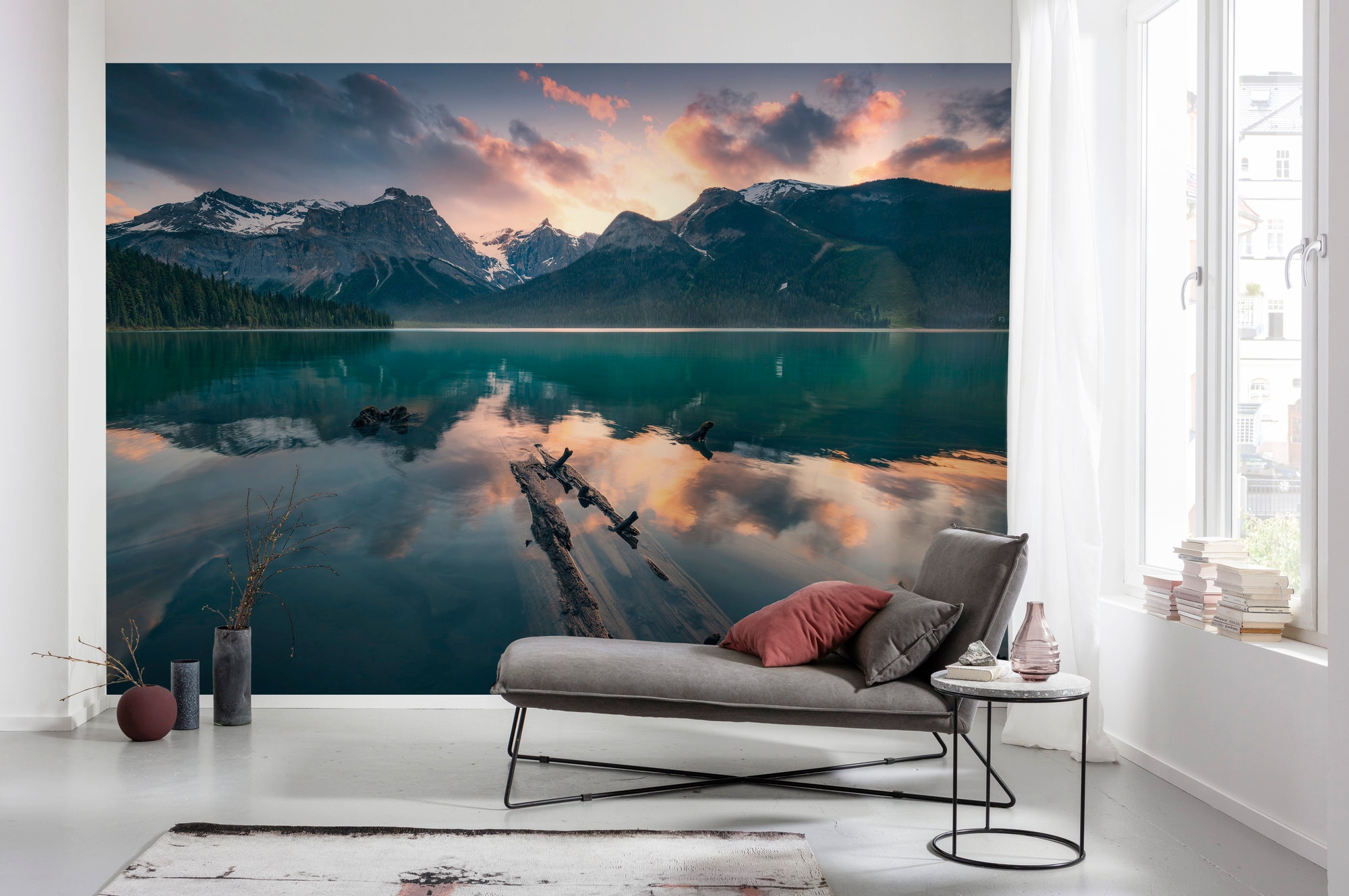 Komar Vliestapete »Digitaldruck Vlies -  Burning Emerald - Größe 450 x 280 cm« bedruckt glatt Wohnzimmer, Schlafzimmer