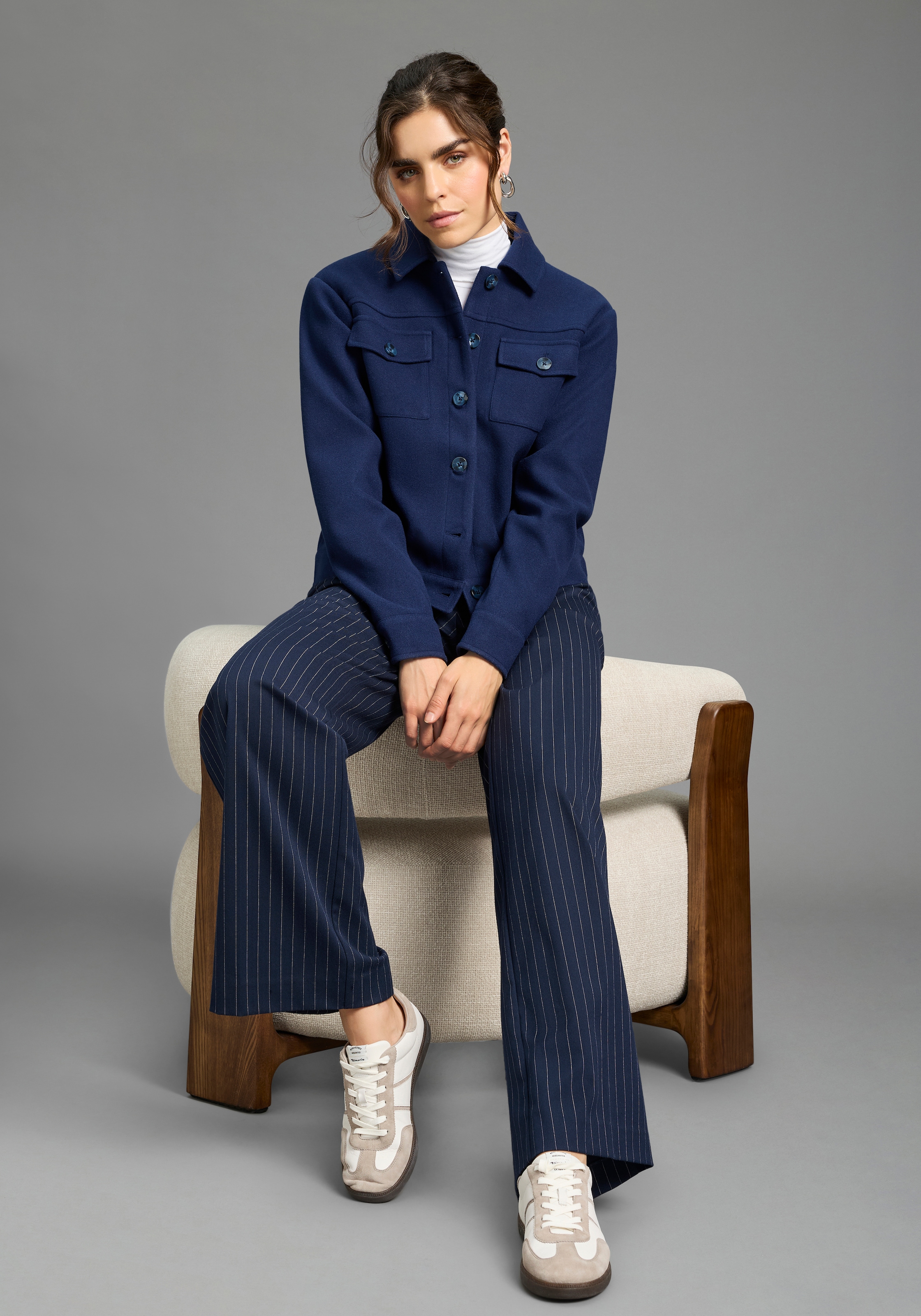 Laura Scott Kurzjacke in Wolloptik, Übergangsjacke