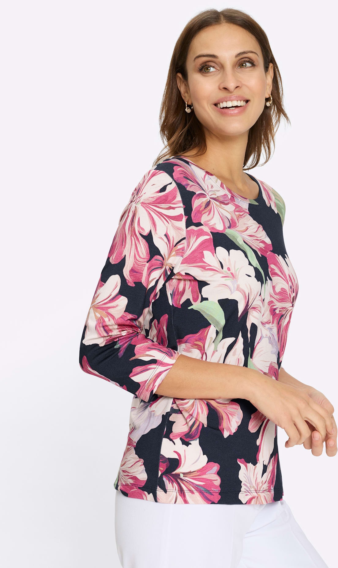 Lady 3/4-Arm-Shirt »Rundhals-Shirt« 1 tlg.