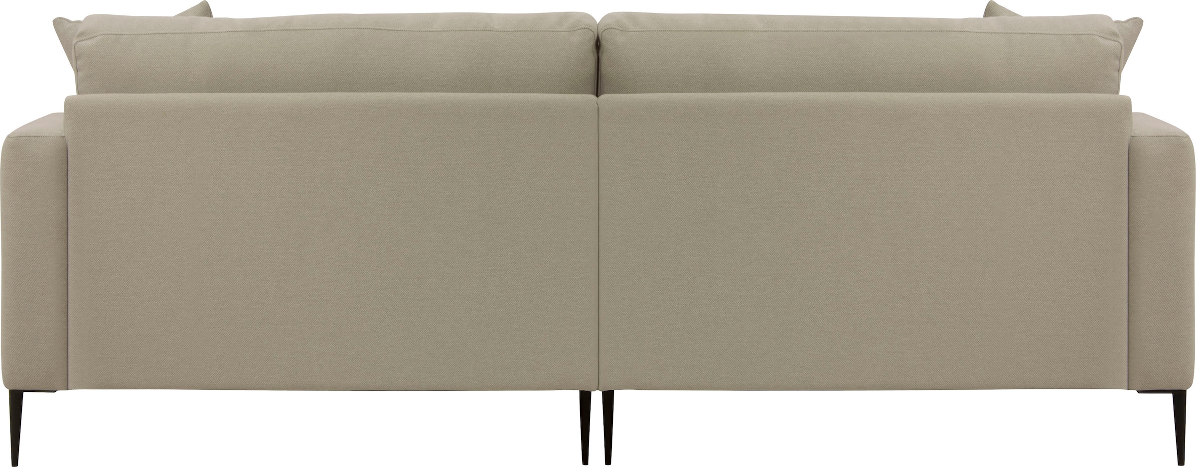 Leonique 2-Sitzer »Cozy elegantes Designsofa, Maße B/T/H: 151/97/80 cm«, mit losen Kissen und Metallbeinen