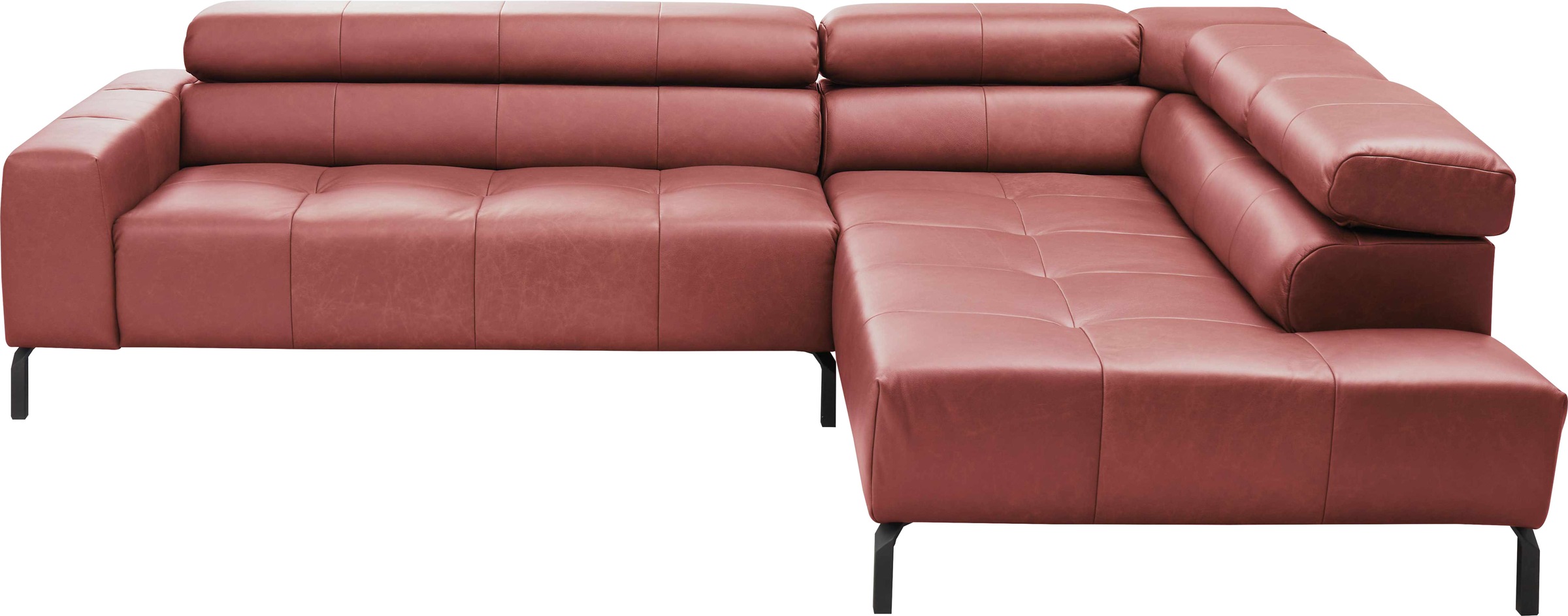Home affaire Ecksofa "Claya, L-Form, incl. Kopfteilverstellung, Breite 276 cm" wahlweise elektrischer Sitzvorzug