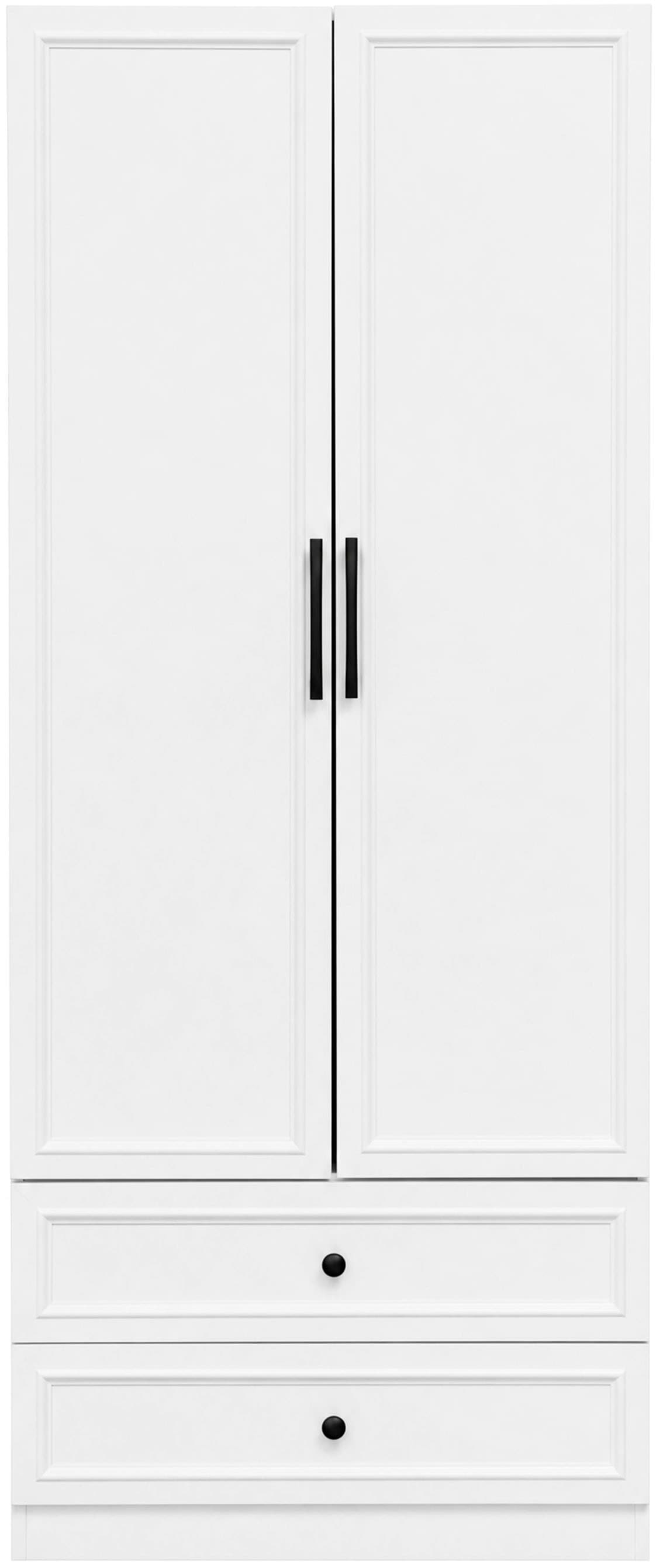 OTTO home Kleiderschrank »Arrian, weiß, 80 cm, 2 Türen, 2 Schubladen« EXTRA VIEL PLATZ FÜR IHRE GARDEROBE
