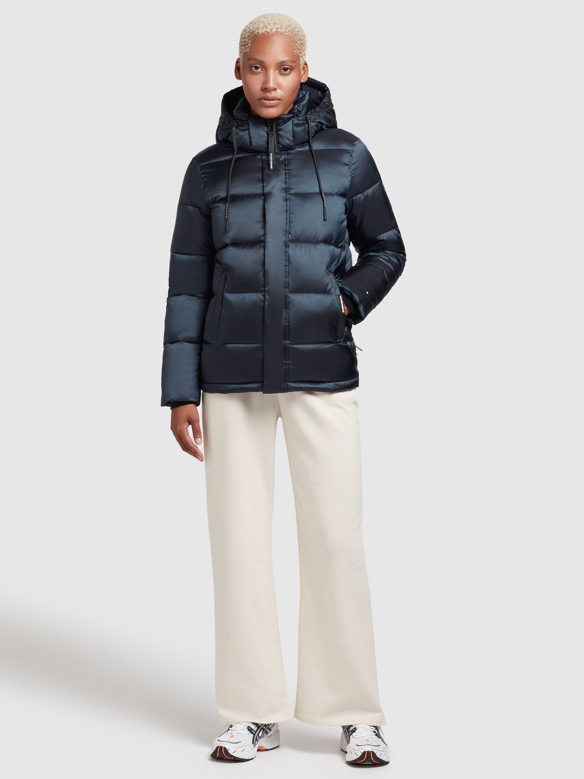 khujo Steppjacke »EVONA SATIN«, (1 St.), mit Kapuze