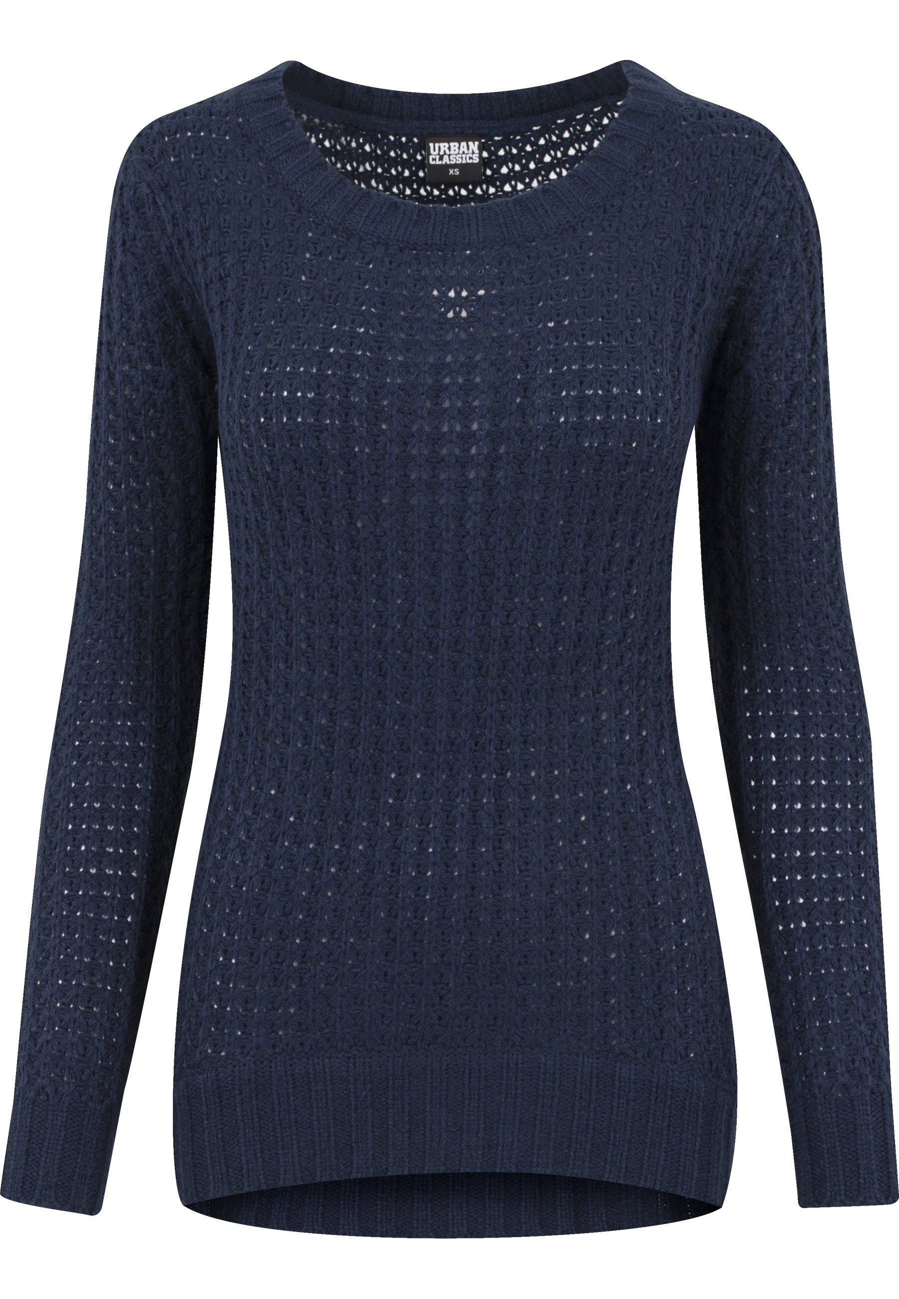 URBAN CLASSICS Sweatshirt »Urban Classics Damen Ladies Long Wideneck Sweater«, 1 Stk.
