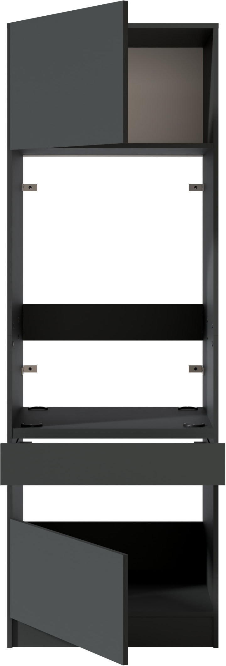 BASIC by Balculina Waschmaschinenumbauschrank »Washhome B/T/H 68x200x68 cm« 1 Stk. tlg. Breite 68cm, ausziebarer Tablerboden
