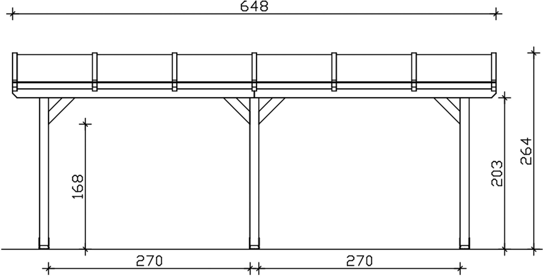 Skanholz Terrassendach »Bormio«