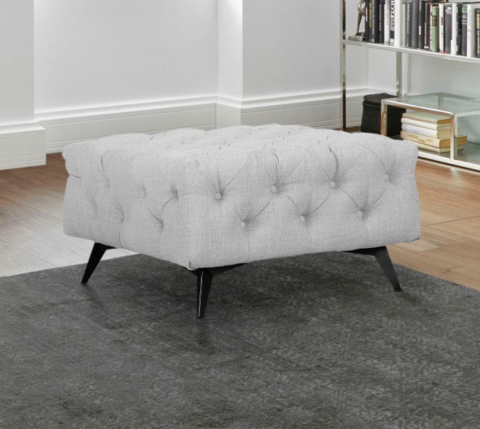 Home affaire Polsterhocker "Glynis" aufwändige Knopfheftung, moderne Cheste günstig online kaufen