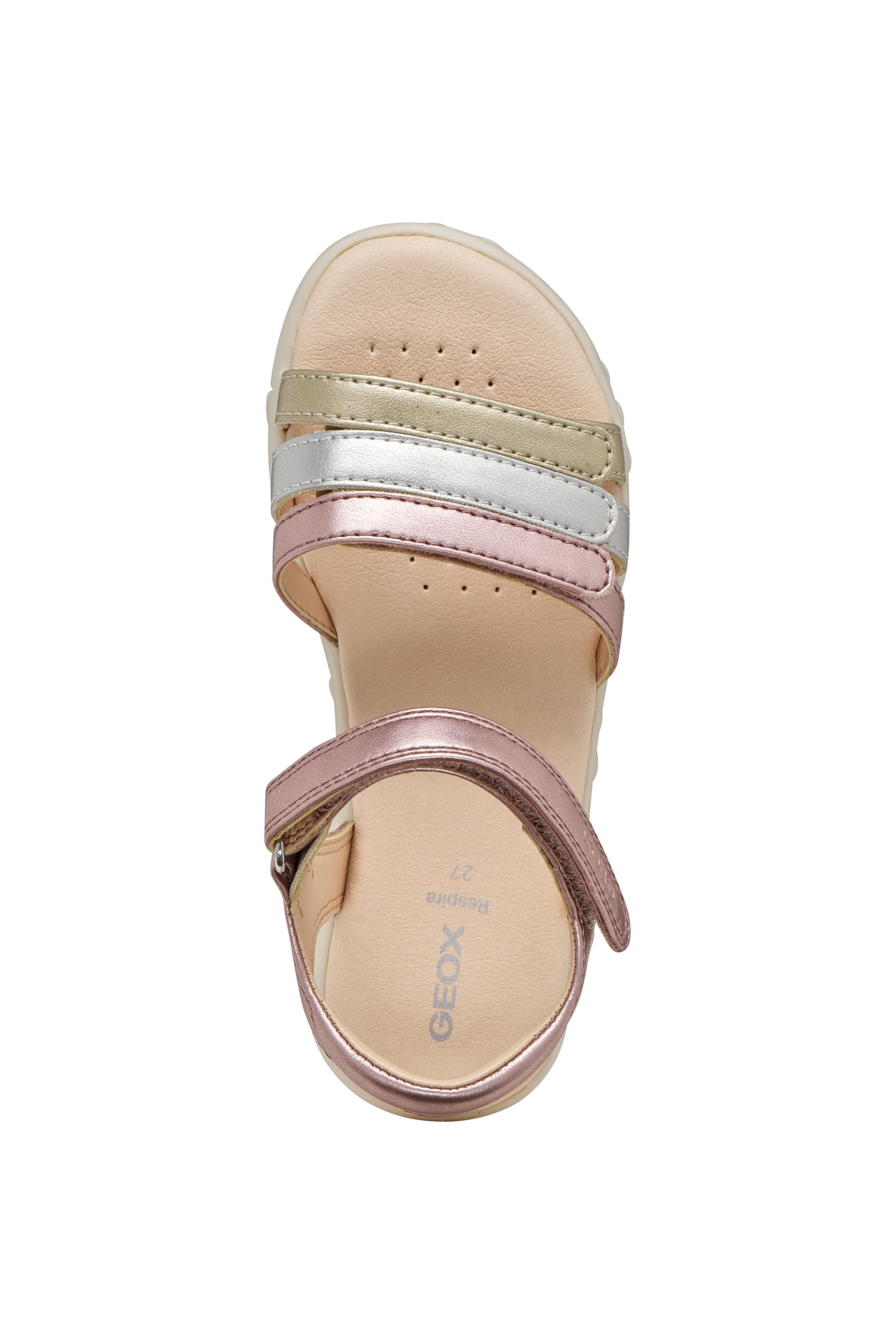 Geox Sandale »J SANDAL HAITI GIRL«  Sandale im Pastell-Look, Größenschablone zum Download