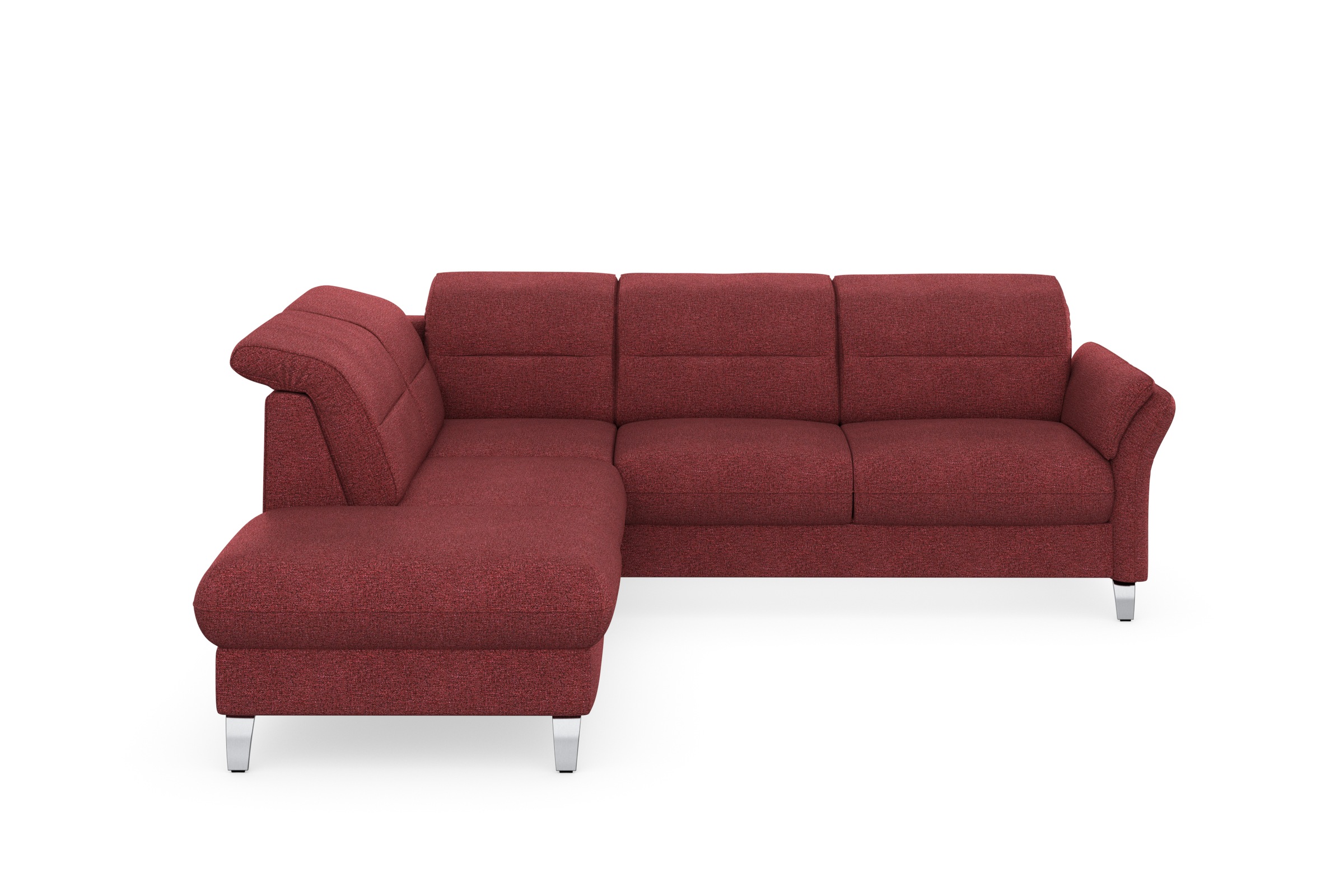 sit&more Ecksofa »Grenoble L-Form mit Federkern«, wahlweise mit Bettfunktion, Bettkasten, Arm- und Kopfteilverstellung