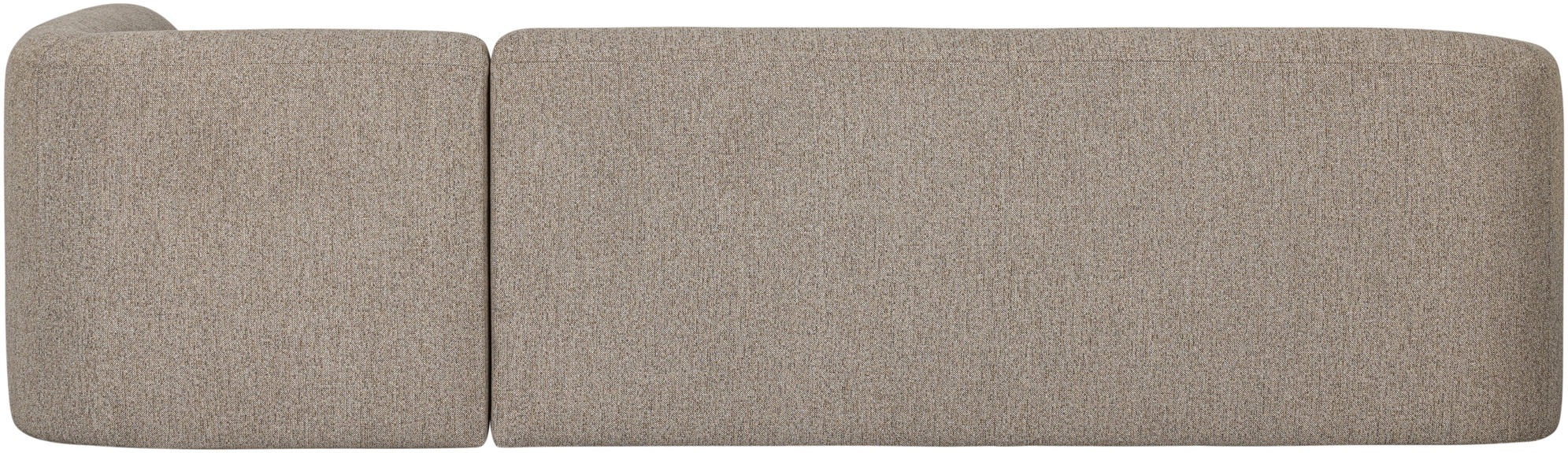 WOOOD Ecksofa »Sloping«, gepolstert mit gewebter Chenille, frei im Raum stellbar, Breite 274 cm