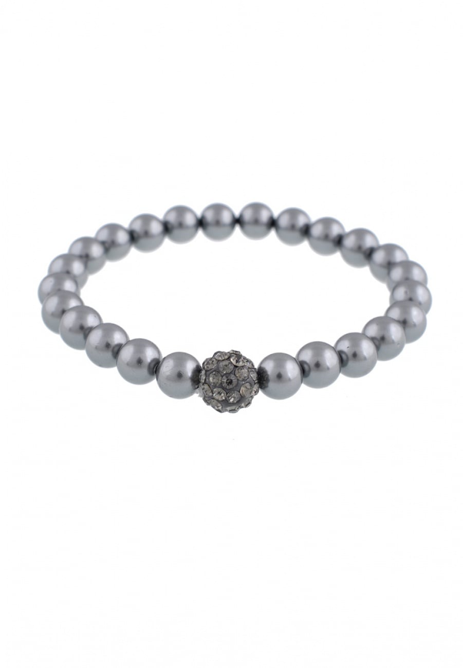 leslii Armband, aus grauen Perlen