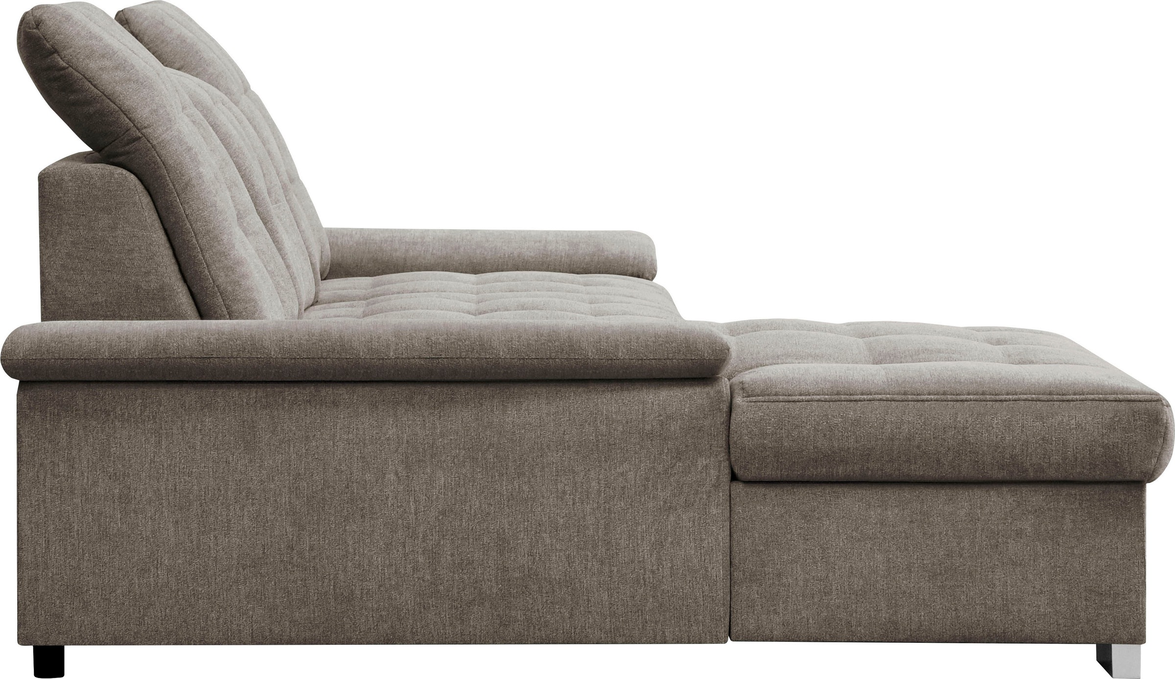 WERK2 Ecksofa Carmen, Sofa, Eckcouch mit Schlaffunktion, Bettkasten und Sitztiefenverstellung