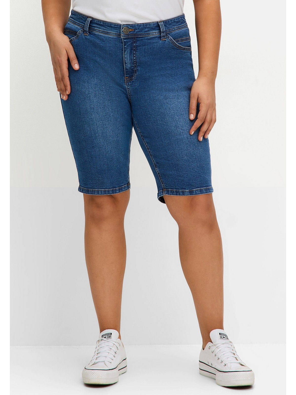 Sheego Jeansbermudas »Große Größen«, im Curvy-Schnitt SUSANNE