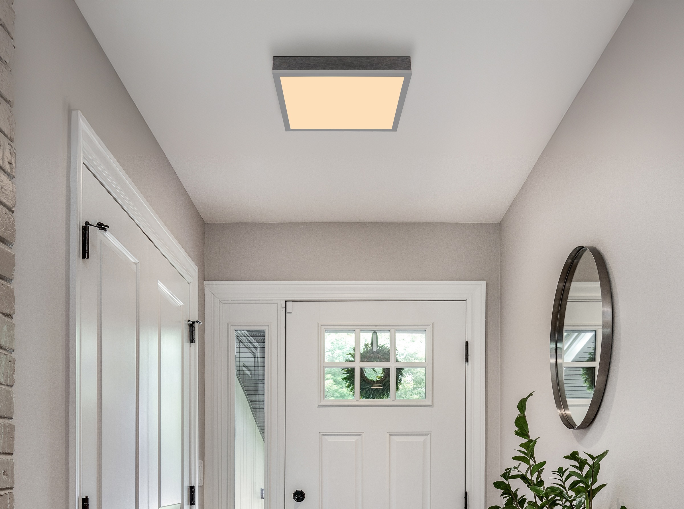 GLOBO LIGHTING Deckenleuchte »DORO« LED-Modul 1 Stk. Warmweiß Deckenlampe Wohnzimmer-Leuchte Schlafzimmer-Leuchte Flur Küche