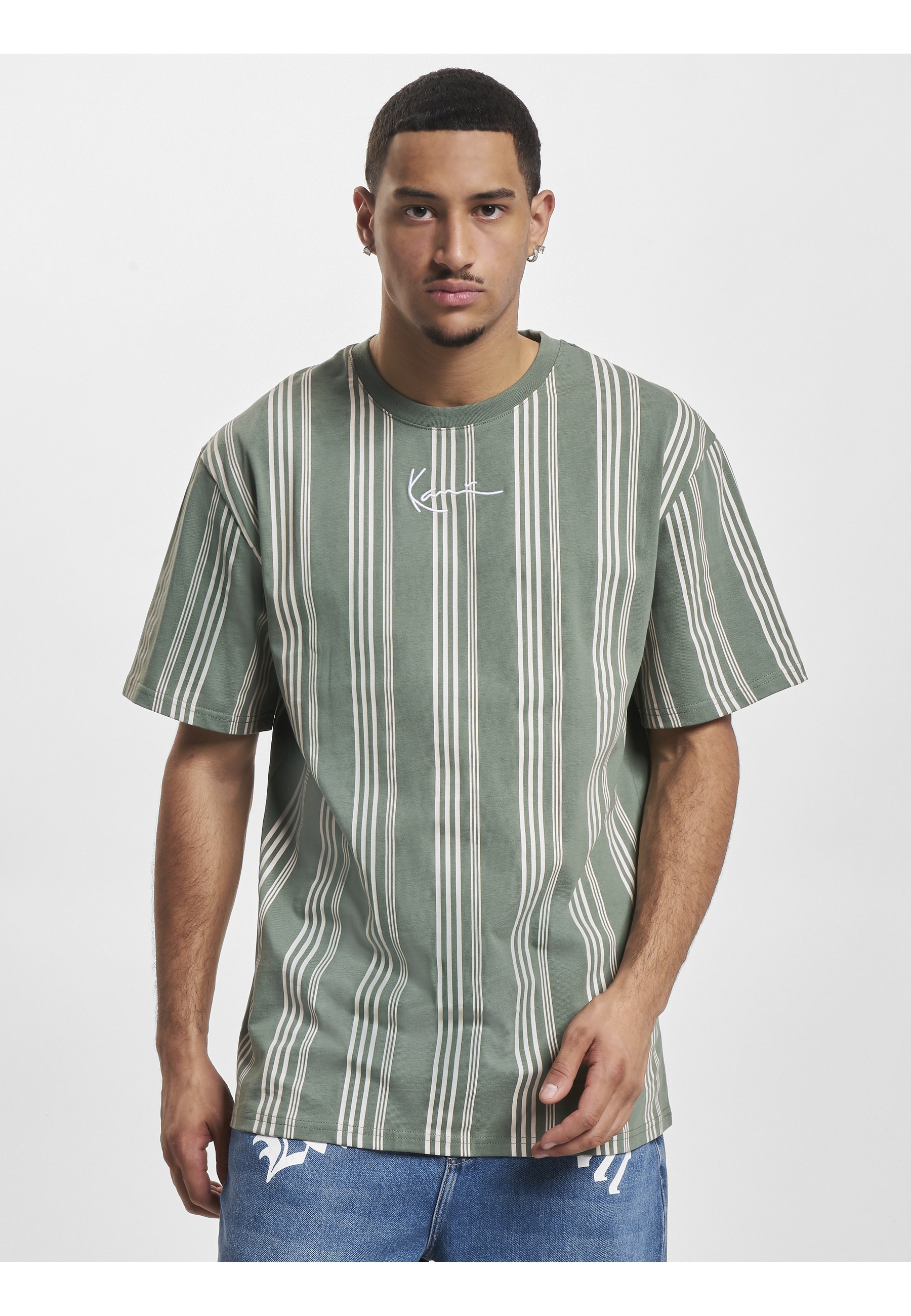 Karl Kani T-Shirt »Karl Kani Herren KM233-025-1 KK Small Signature Striped Tee« 1 Stk.